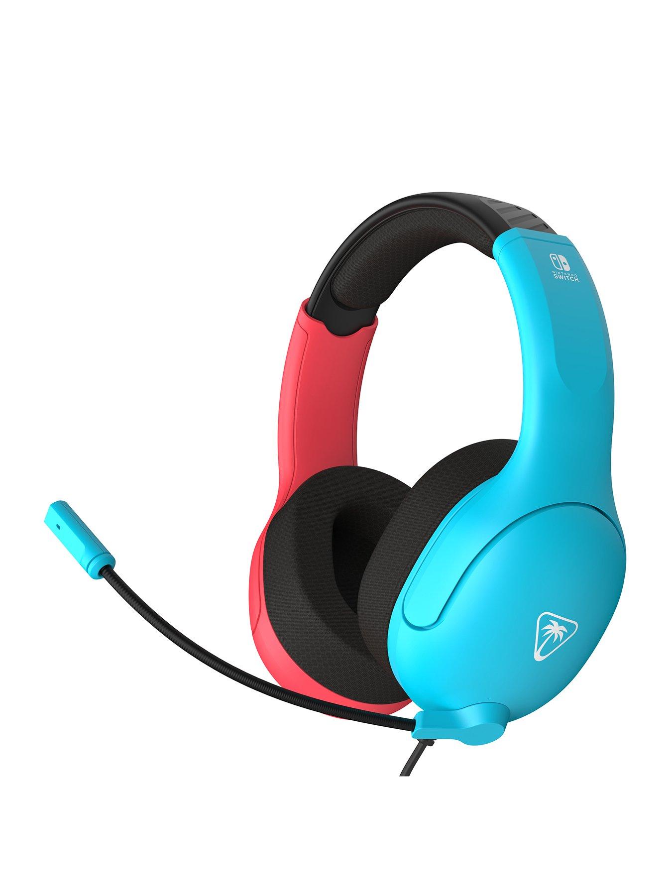 Image 1 of 8 of Turtle Beach Airlite Fit Headset, Neon Blue & Red