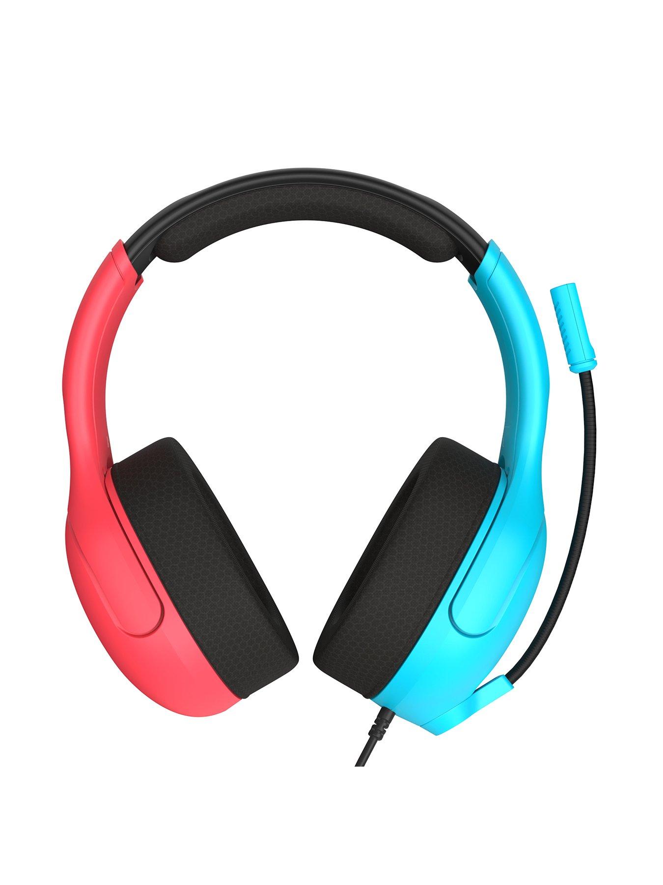Image 2 of 8 of Turtle Beach Airlite Fit Headset, Neon Blue & Red