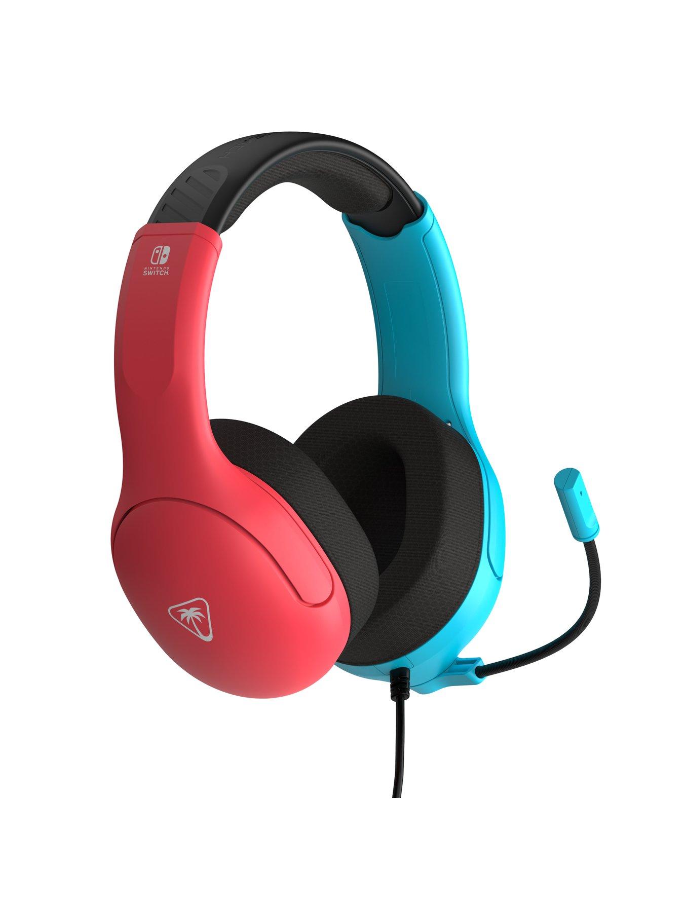 Image 4 of 8 of Turtle Beach Airlite Fit Headset, Neon Blue & Red