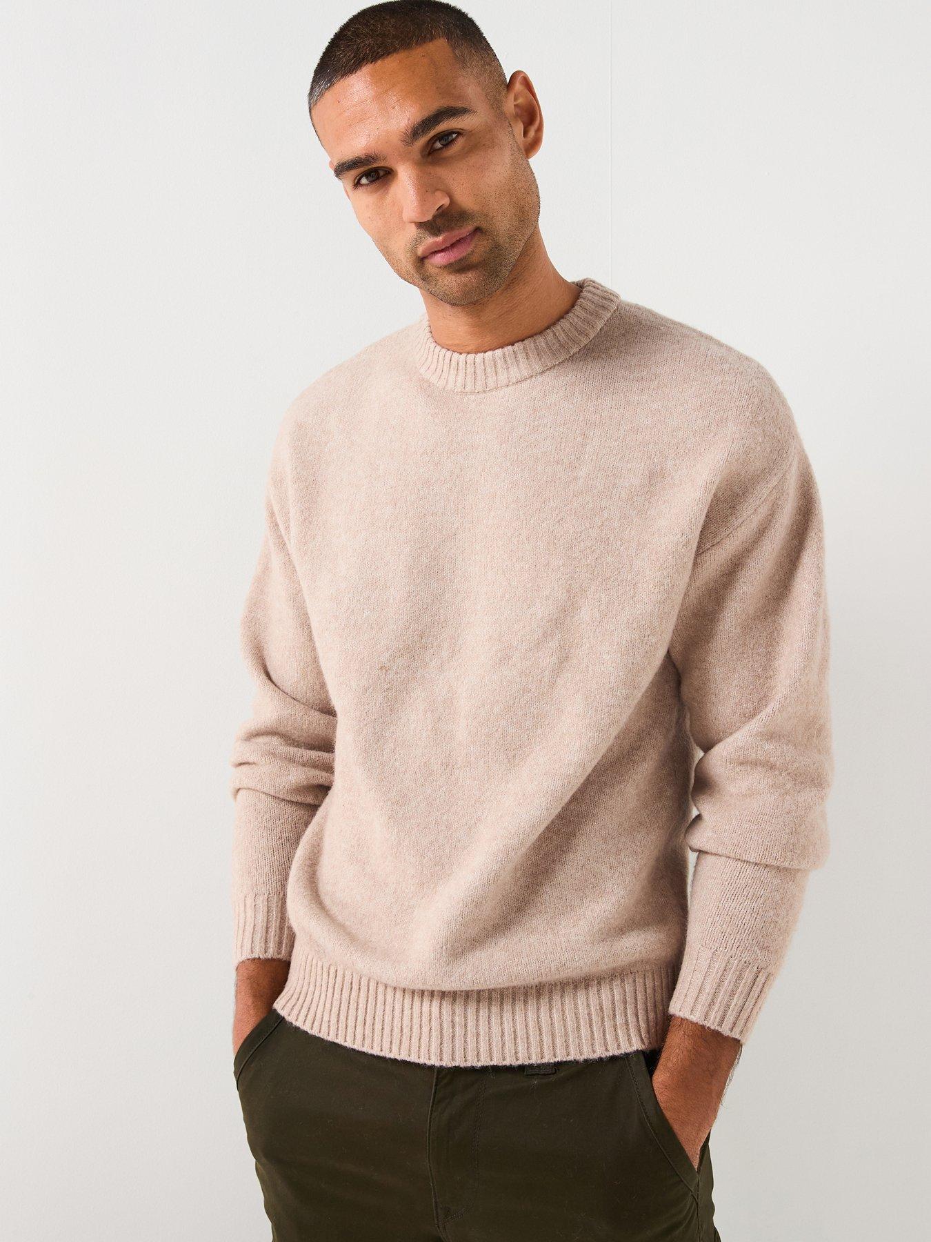 Jack & Jones Soho Ollie Melange Knitted Jumper - Light Beige