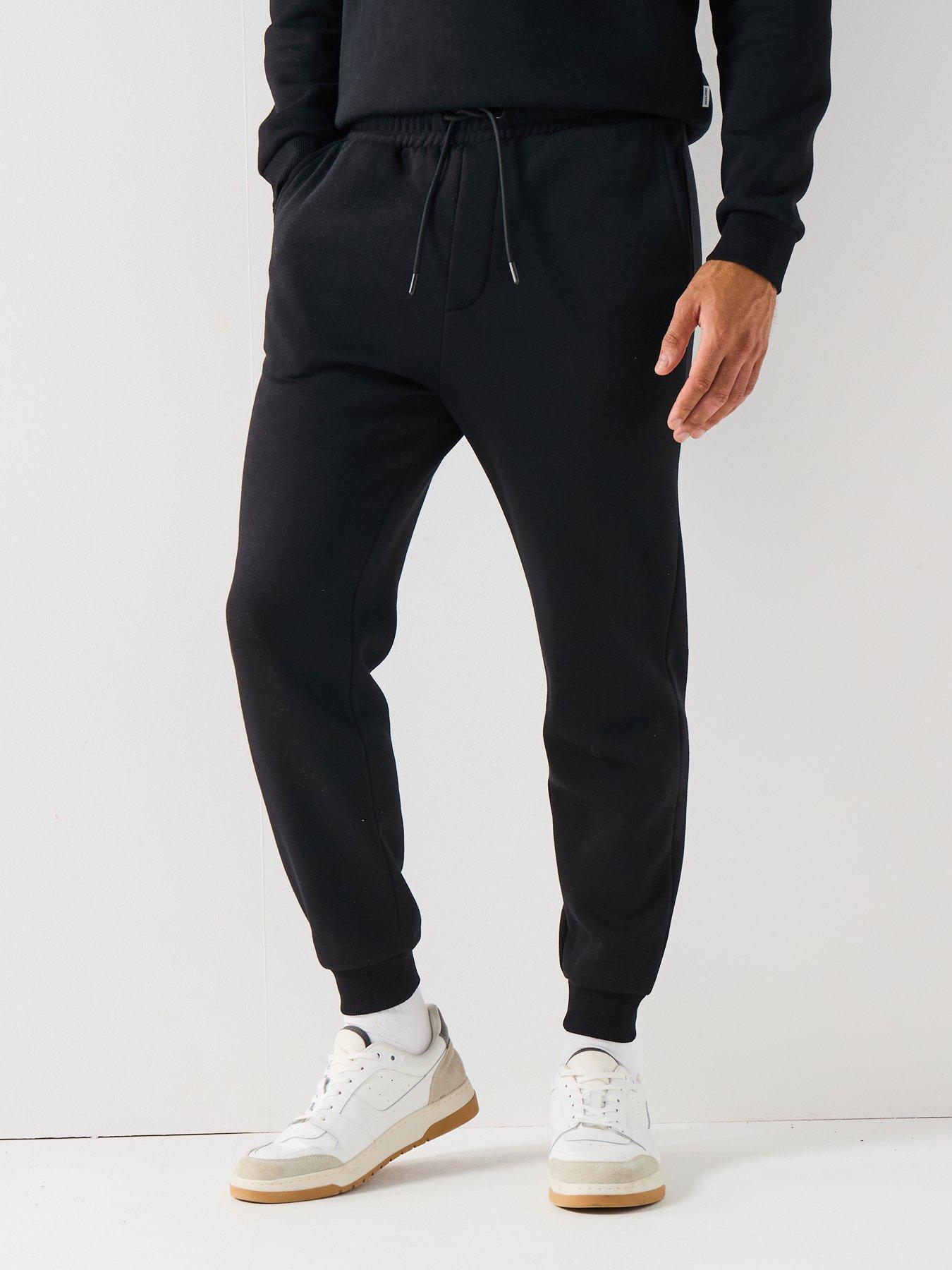 Image 1 of 5 of Jack & Jones Gordon Bradley Cuff Joggers - Black