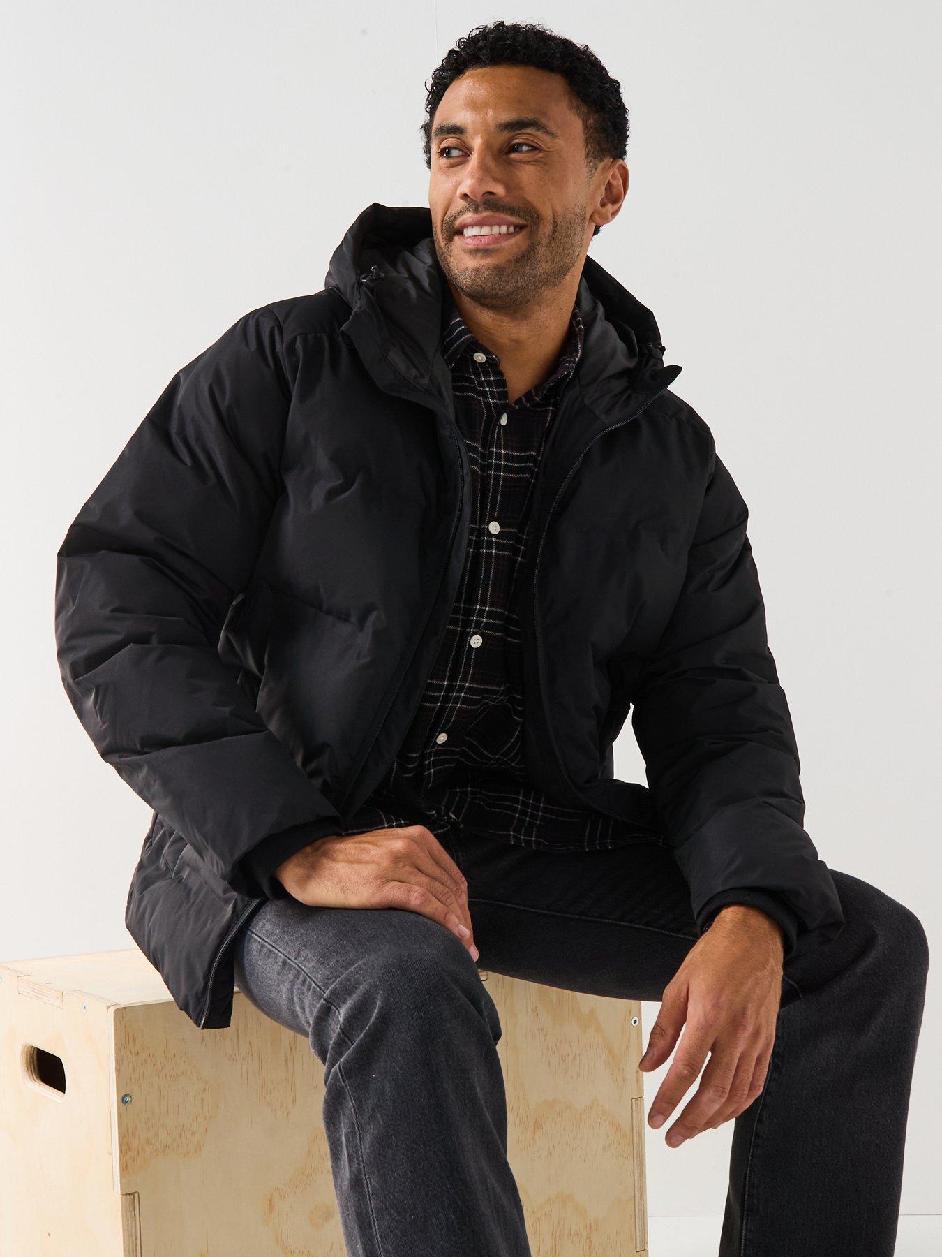 Jack & Jones: Soho Hooded Large Bellow Quilted - Black