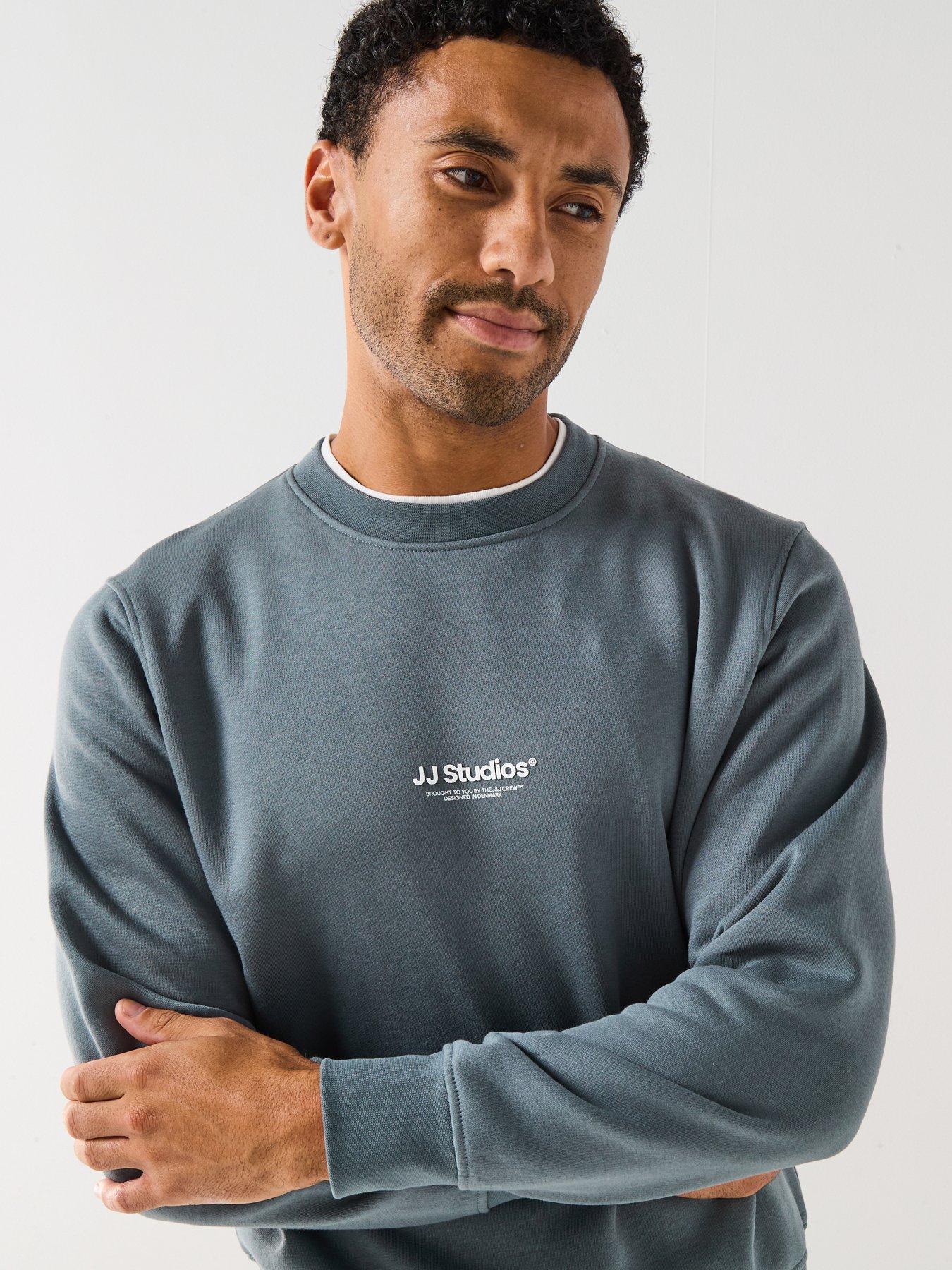 Image 4 of 5 of Jack & Jones Soho JJ Studios Crew Sweat - Blue