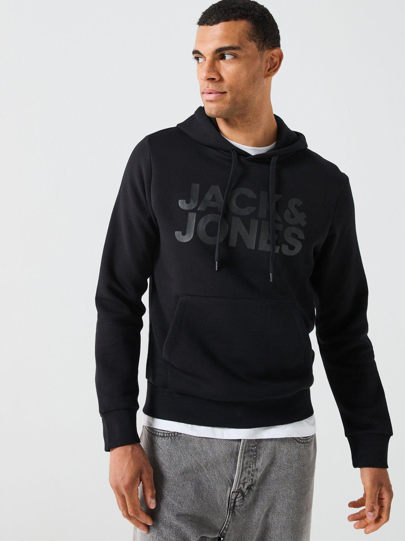 undefined Jack & Jones Large Chest Log O Overhead Hoodie