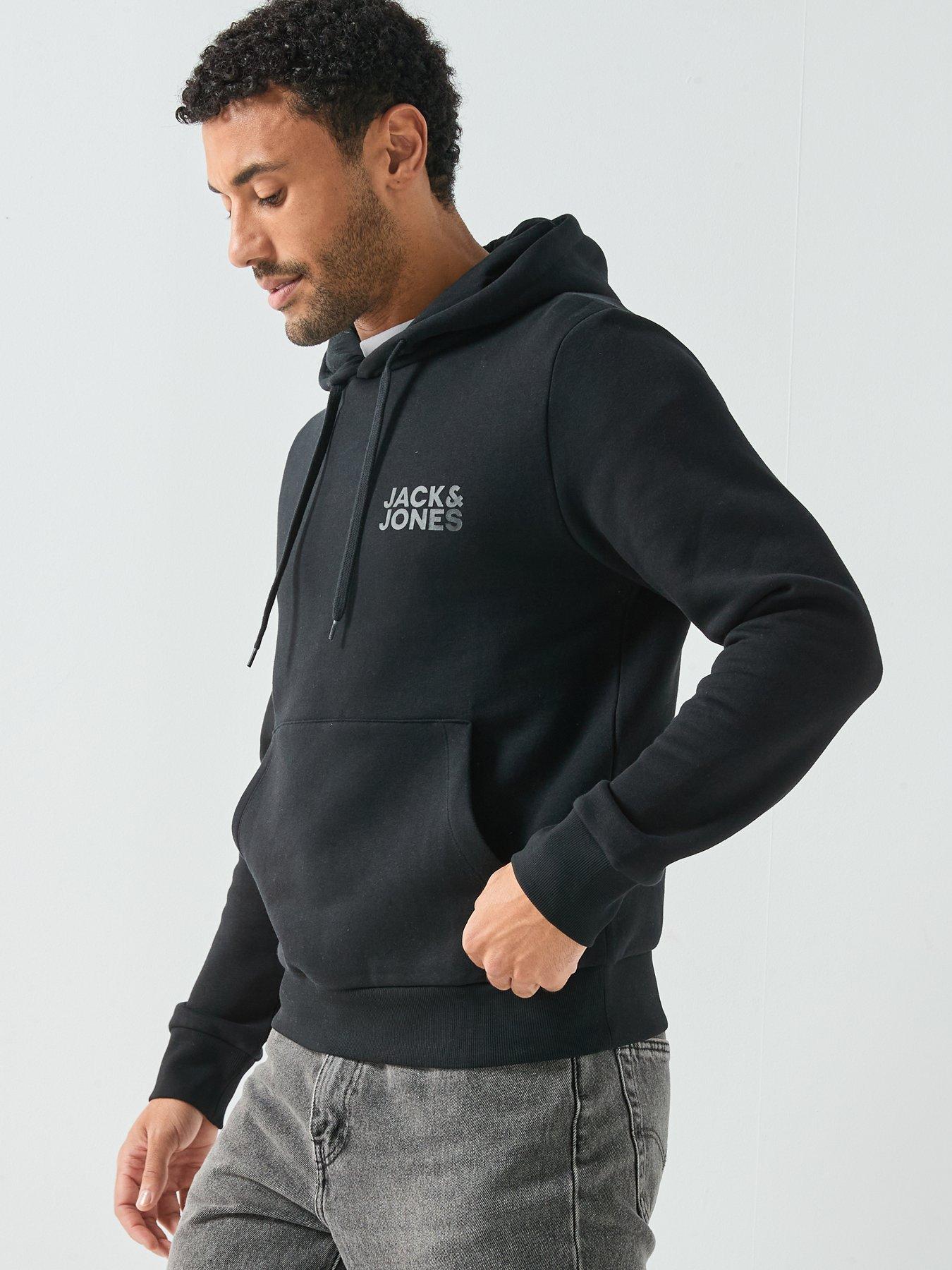 JACK & JONES Jcointerlude Tonal Back Print Sweat Hood Para Hombre