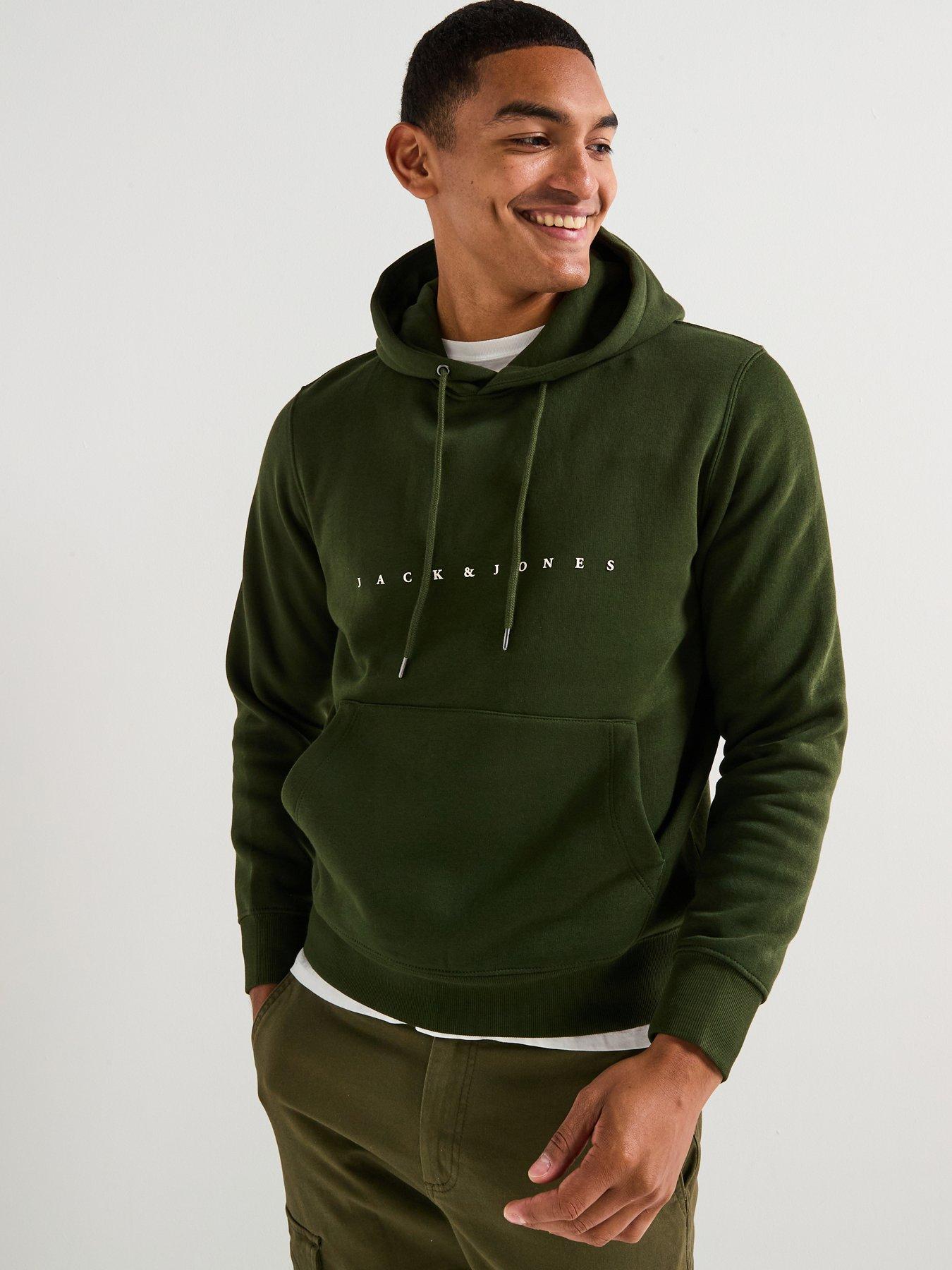 undefined Star Linear Logo Overhead Hoodie - Green