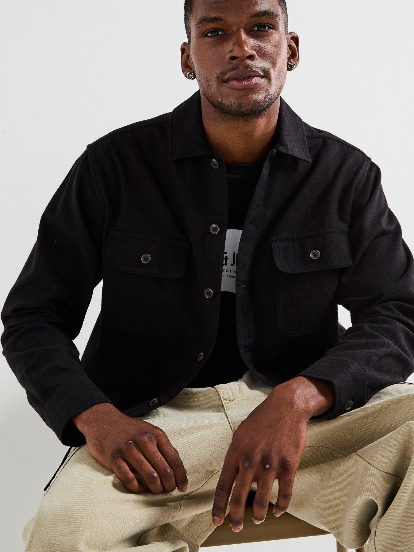 jack-jones-charge-double-pocket-overshirt-black