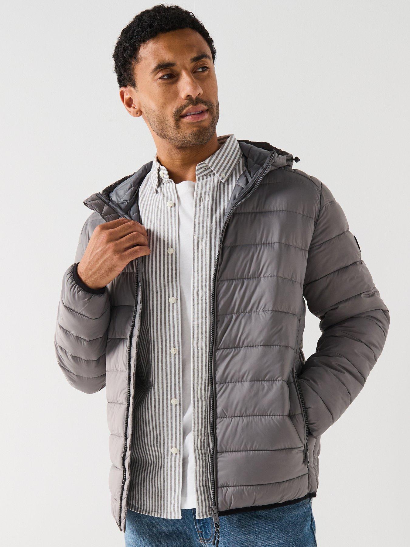 Jack & Jones: Bradley Lightweight Hood Padded - Grey