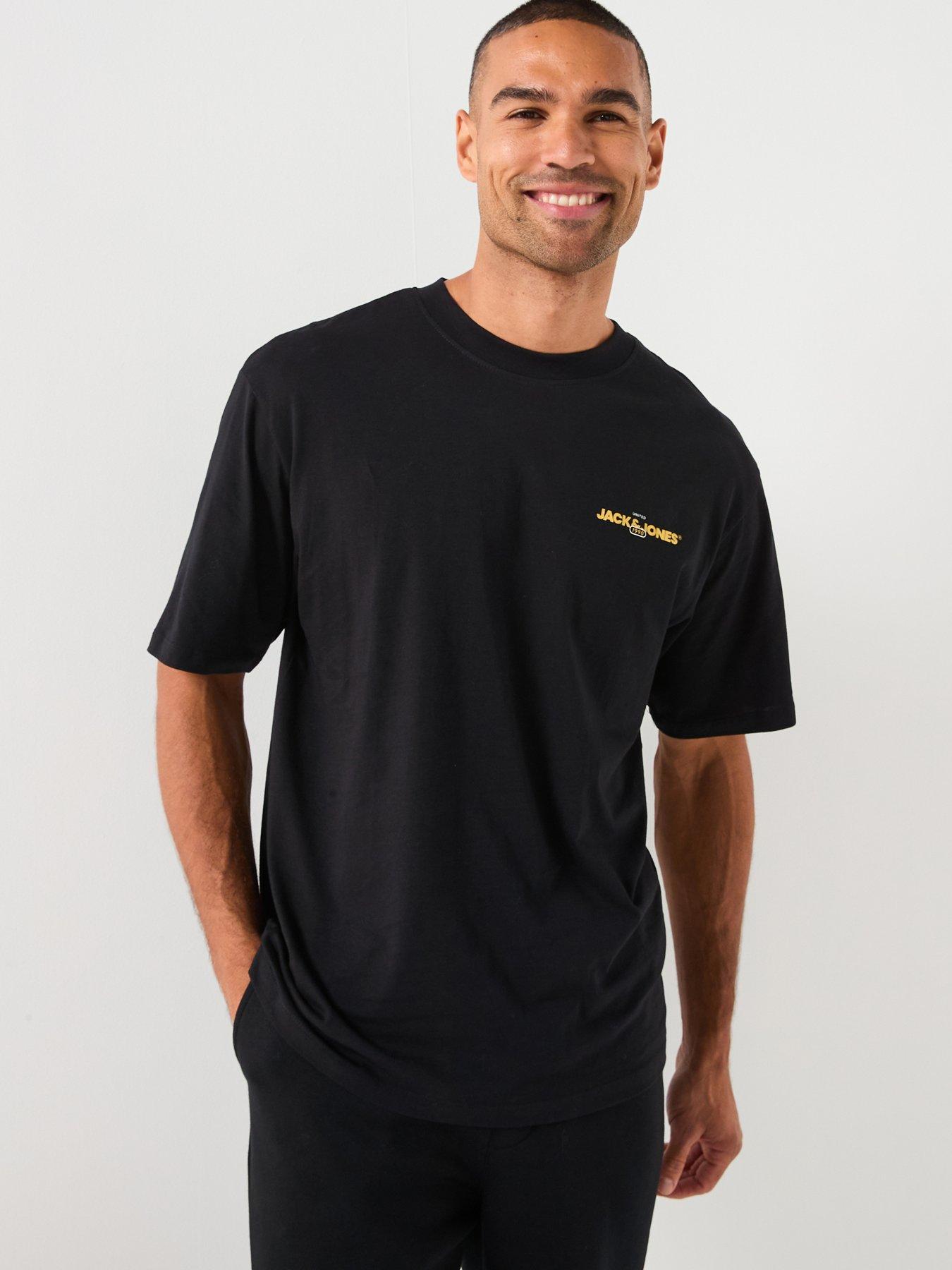 Jack & Jones Badley Back Logo T-Shirt - Black