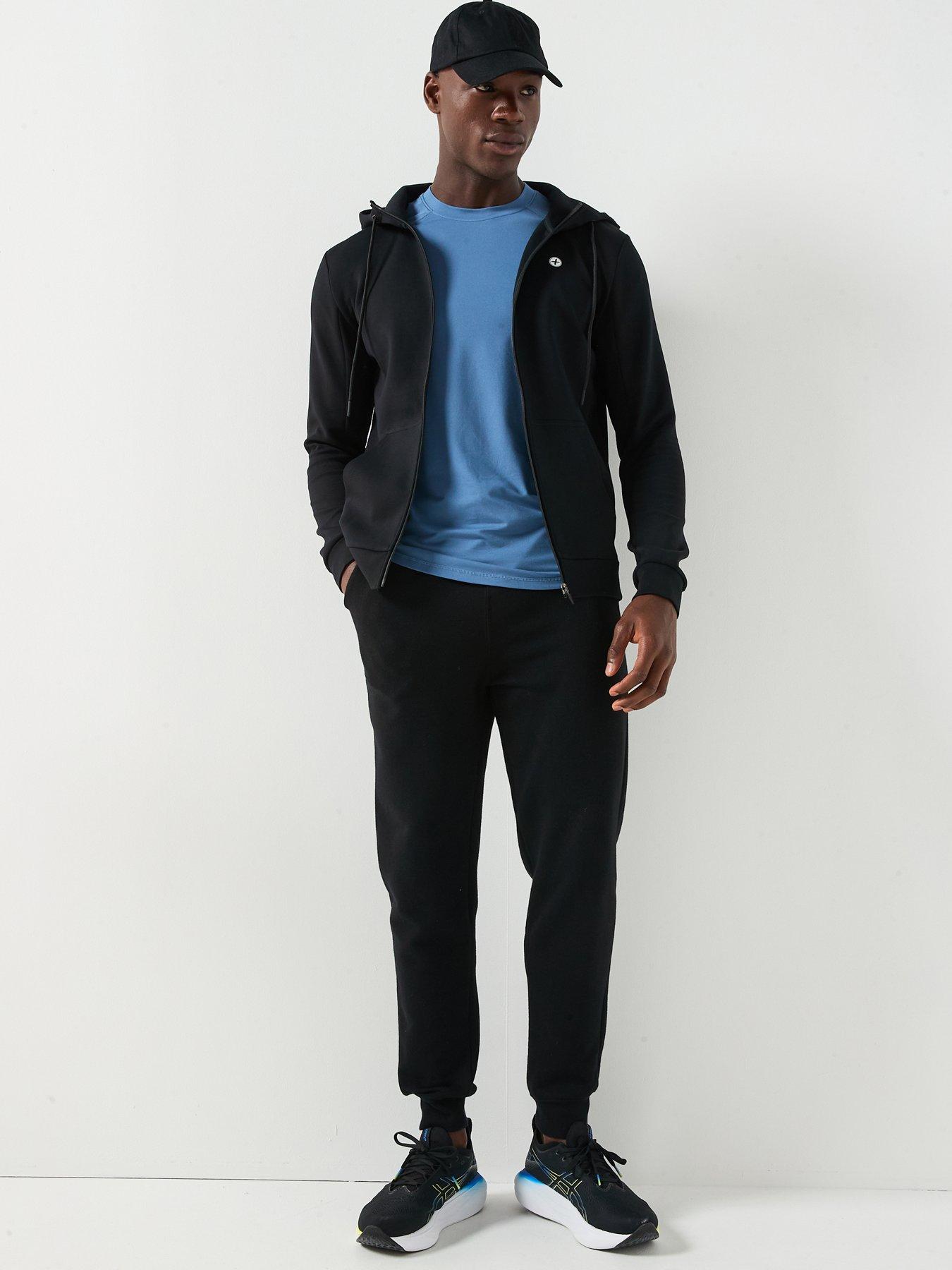 Image 3 of 6 of Gym + Coffee Mens Training Relentless Zip Hoodie - Black