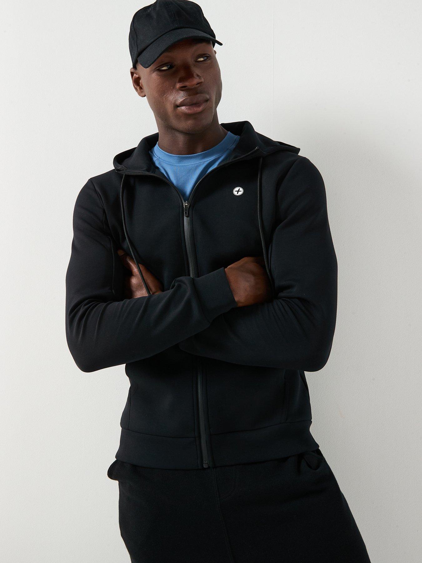 Image 6 of 6 of Gym + Coffee Mens Training Relentless Zip Hoodie - Black