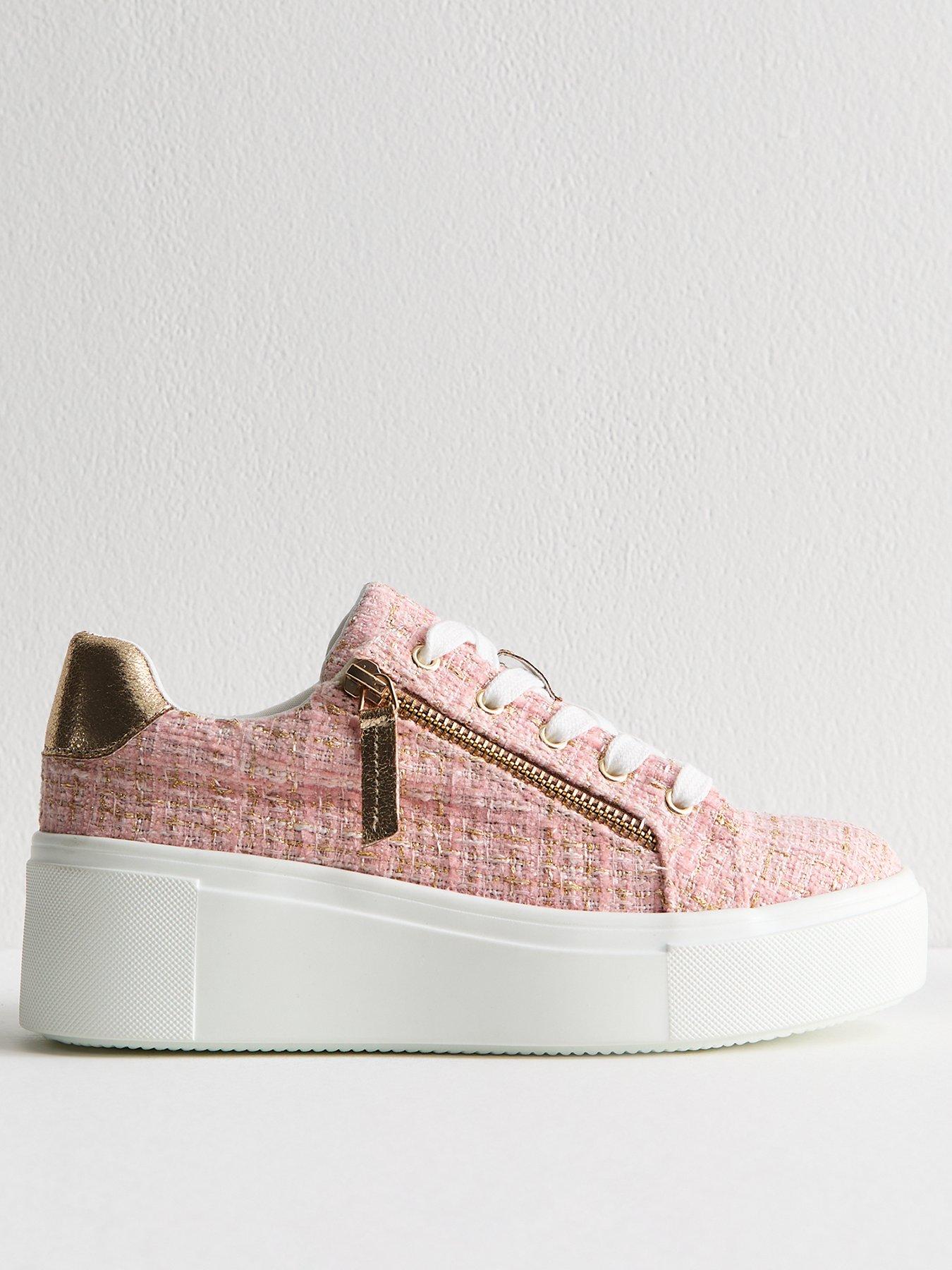 Cleat Platform Trainers Tommy Hilfiger Trainers Pink Womens White