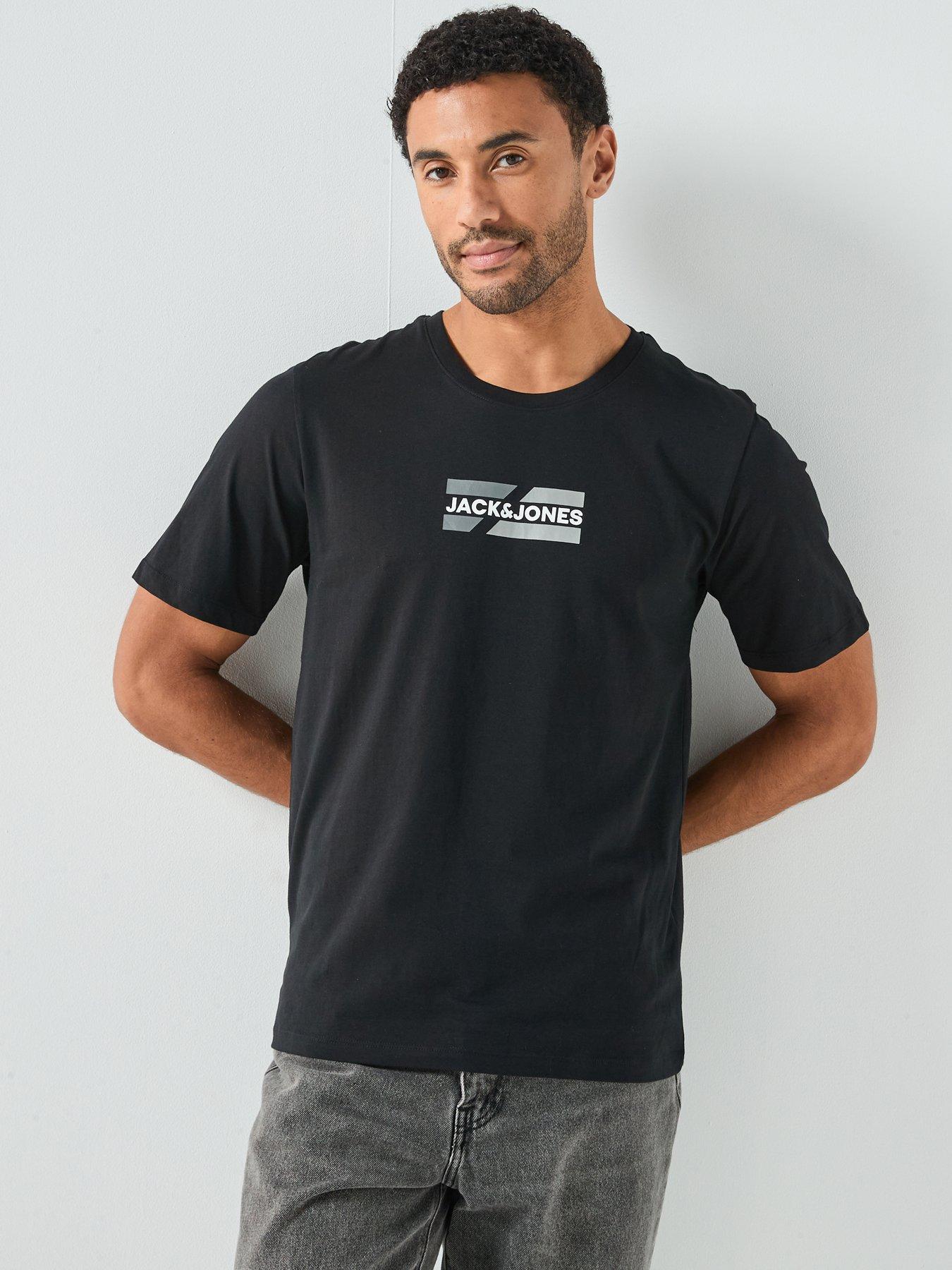 Jack & Jones Small Box Logo T-Shirt - Black