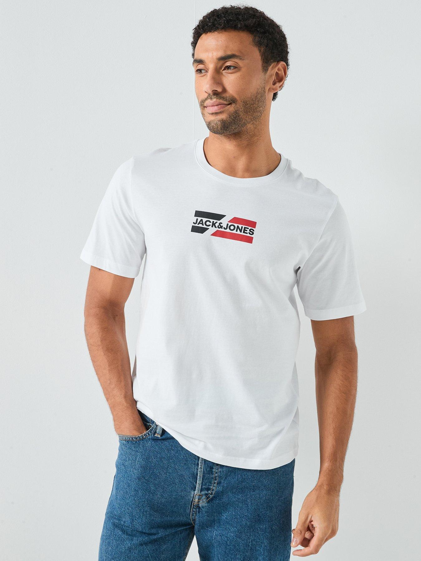 Jack & Jones Small Box Logo T-Shirt - White