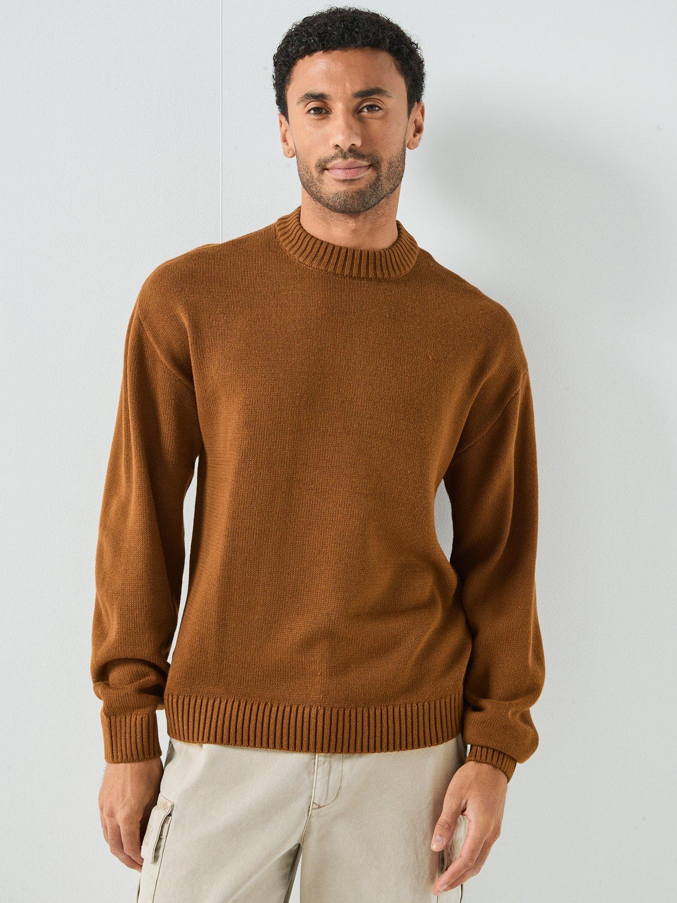 Jack & Jones Urban Jack Heavy Guage Knitted Jumper - Brown