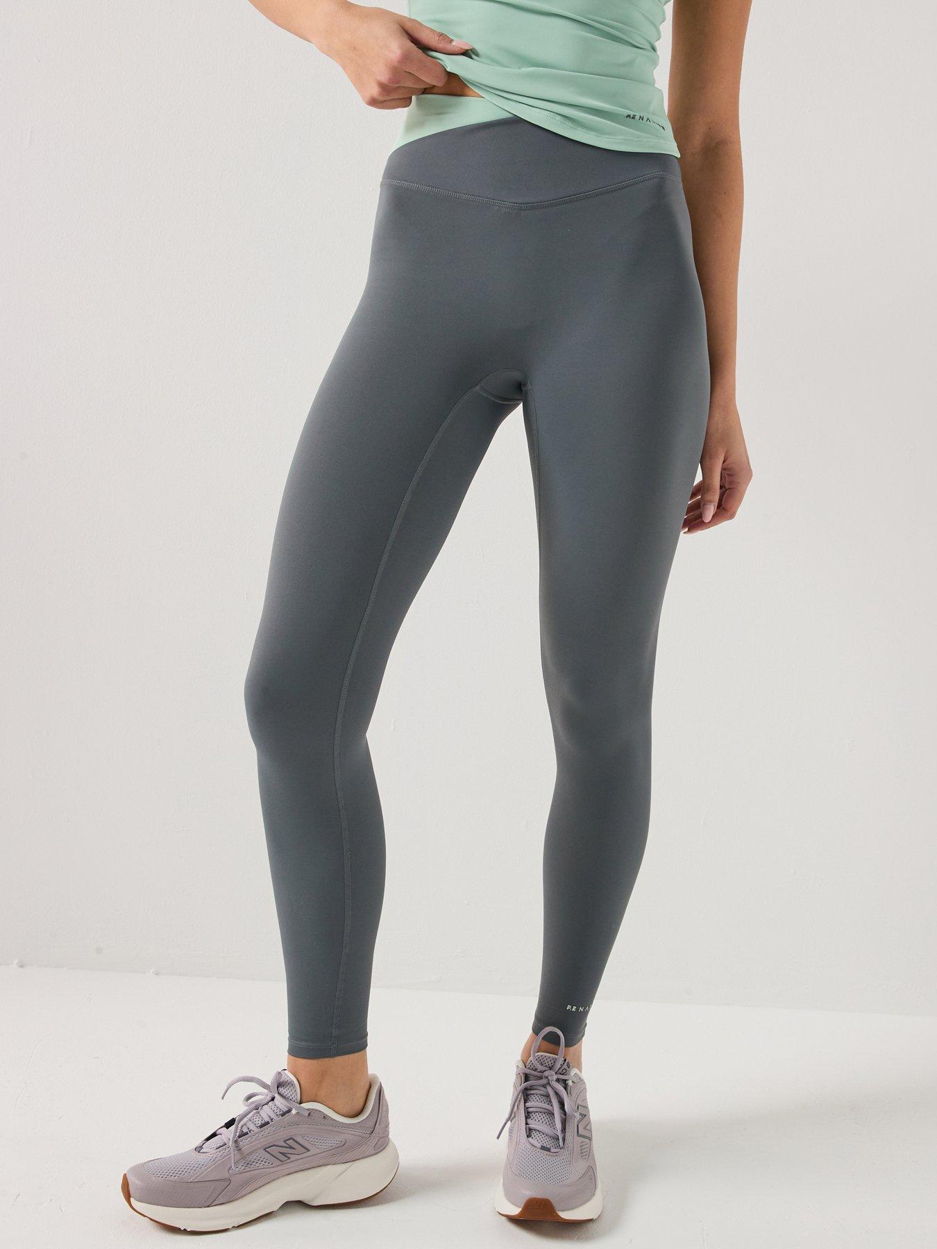 P.E Nation: Womens Training Wander Full Length Leggings - Grey