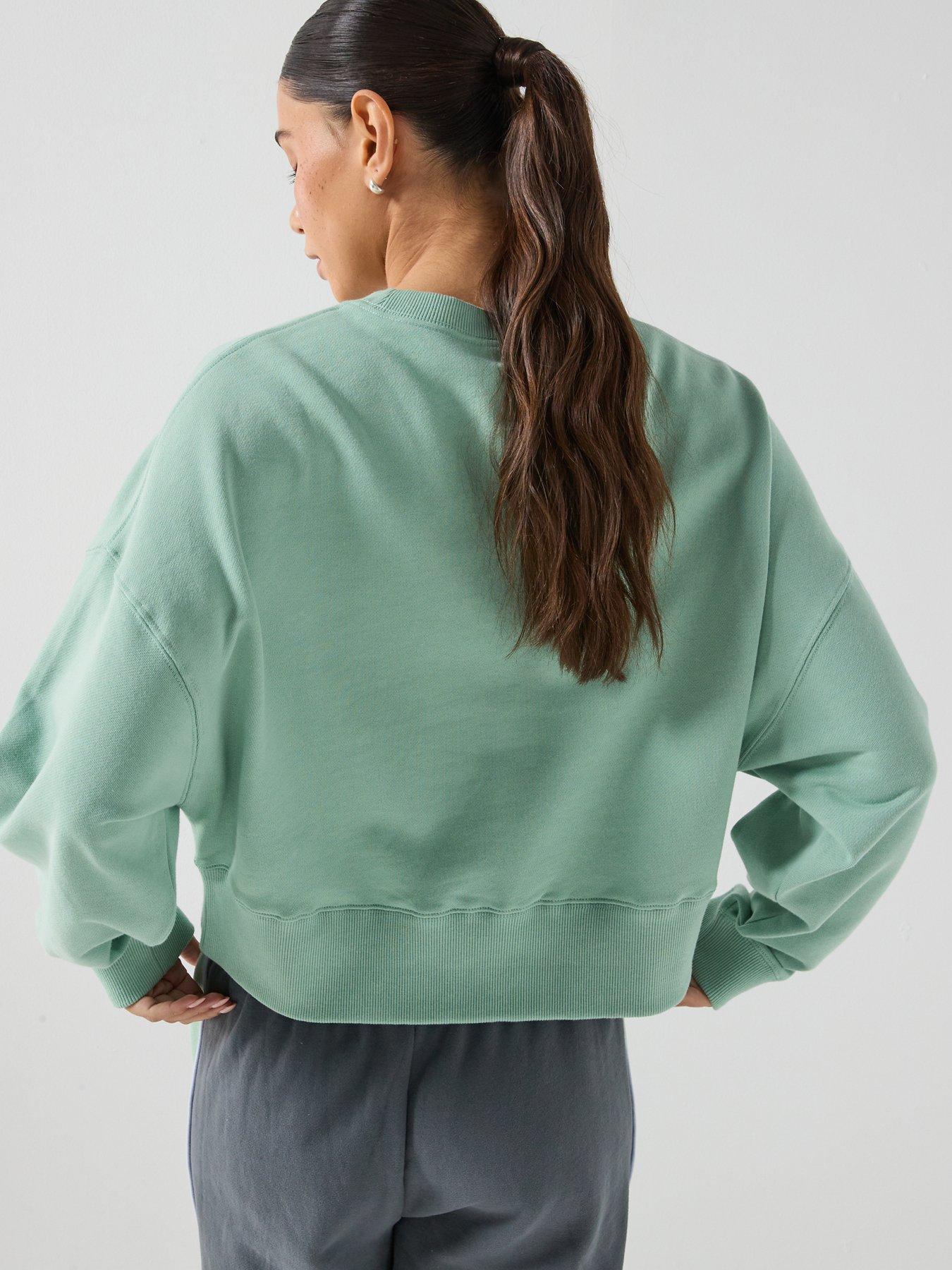 Image 2 of 6 of P.E Nation Womens Training Summit Long Sleeve Sweatshirt - Green