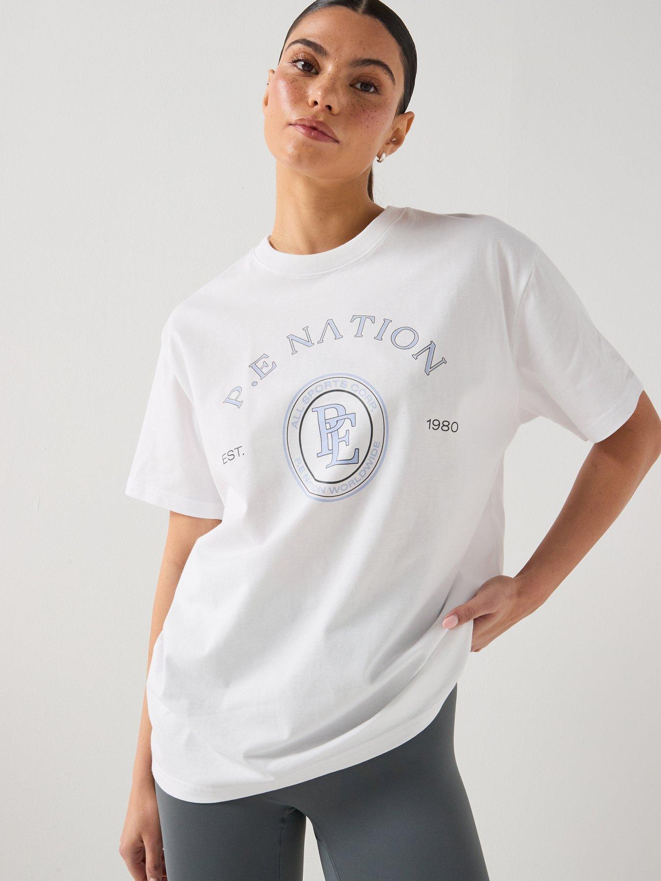 P.E Nation Womens Training Voyage Short Sleeve T-Shirt - White