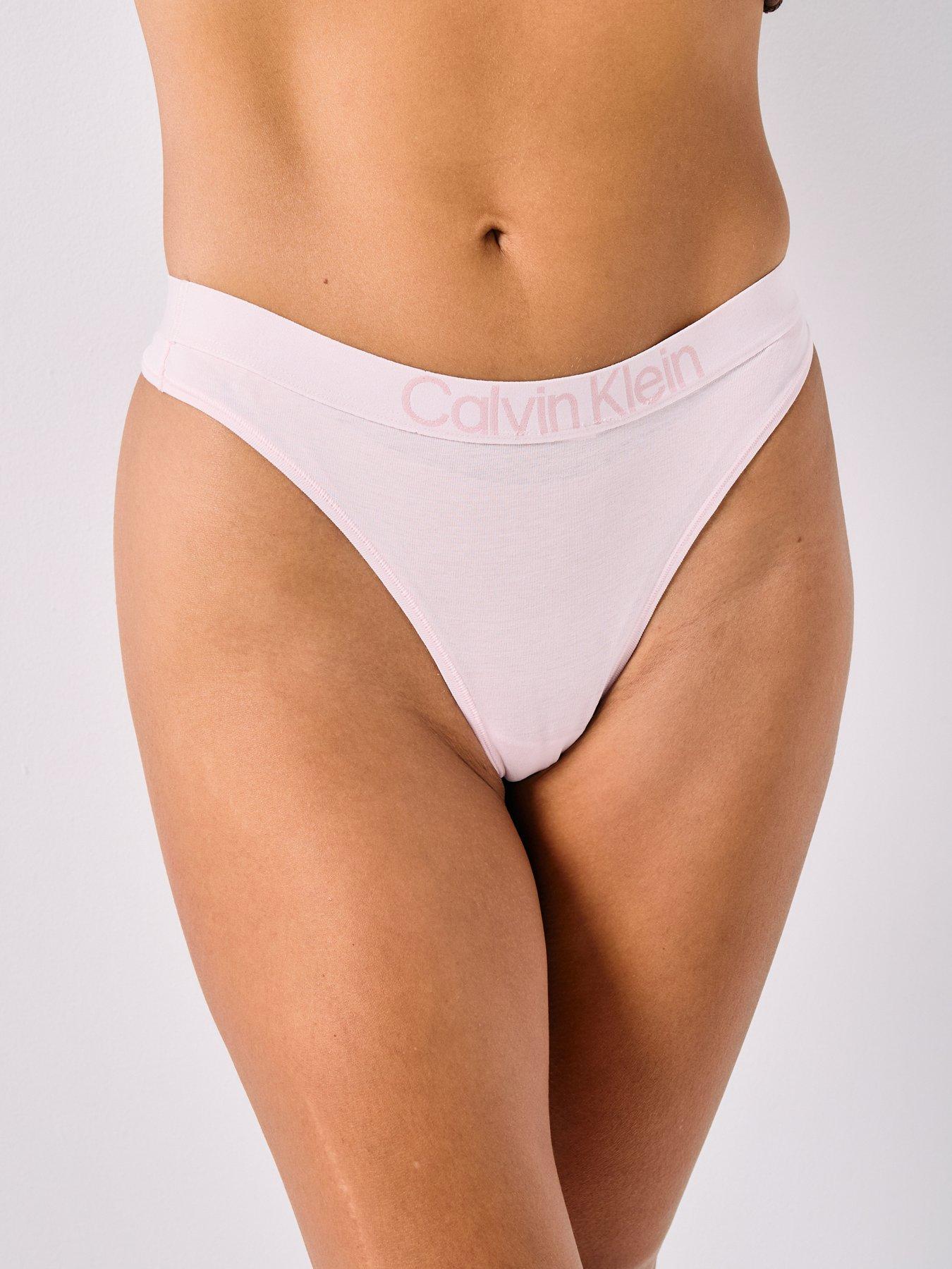 Image 1 of 6 of Calvin Klein Thong - Pink