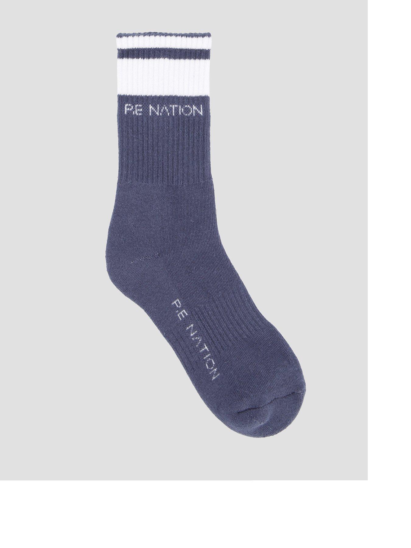 P.E Nation Womens Training Homage Socks - Blue