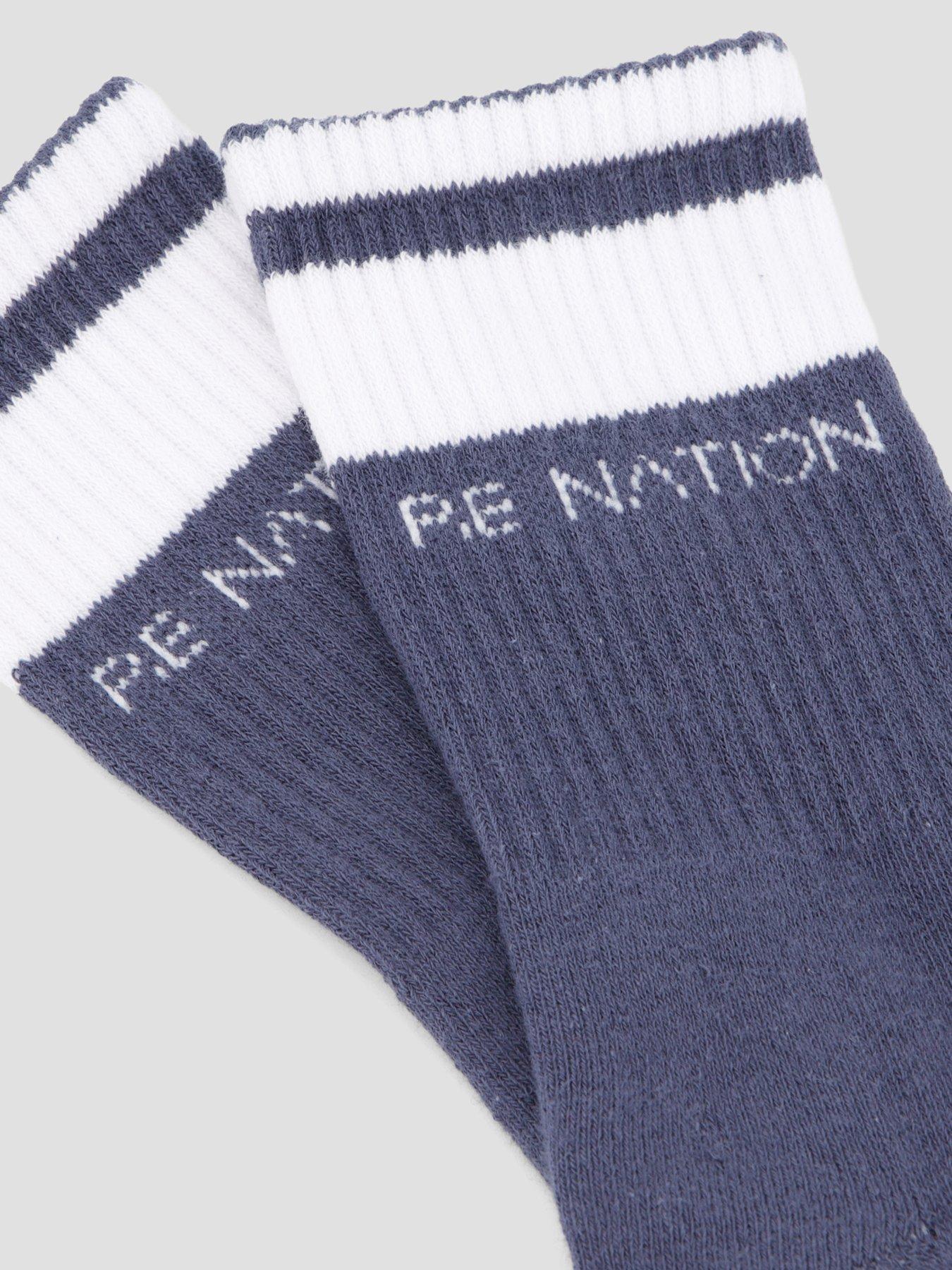 Image 3 of 4 of P.E Nation Womens Training Homage Socks - Blue