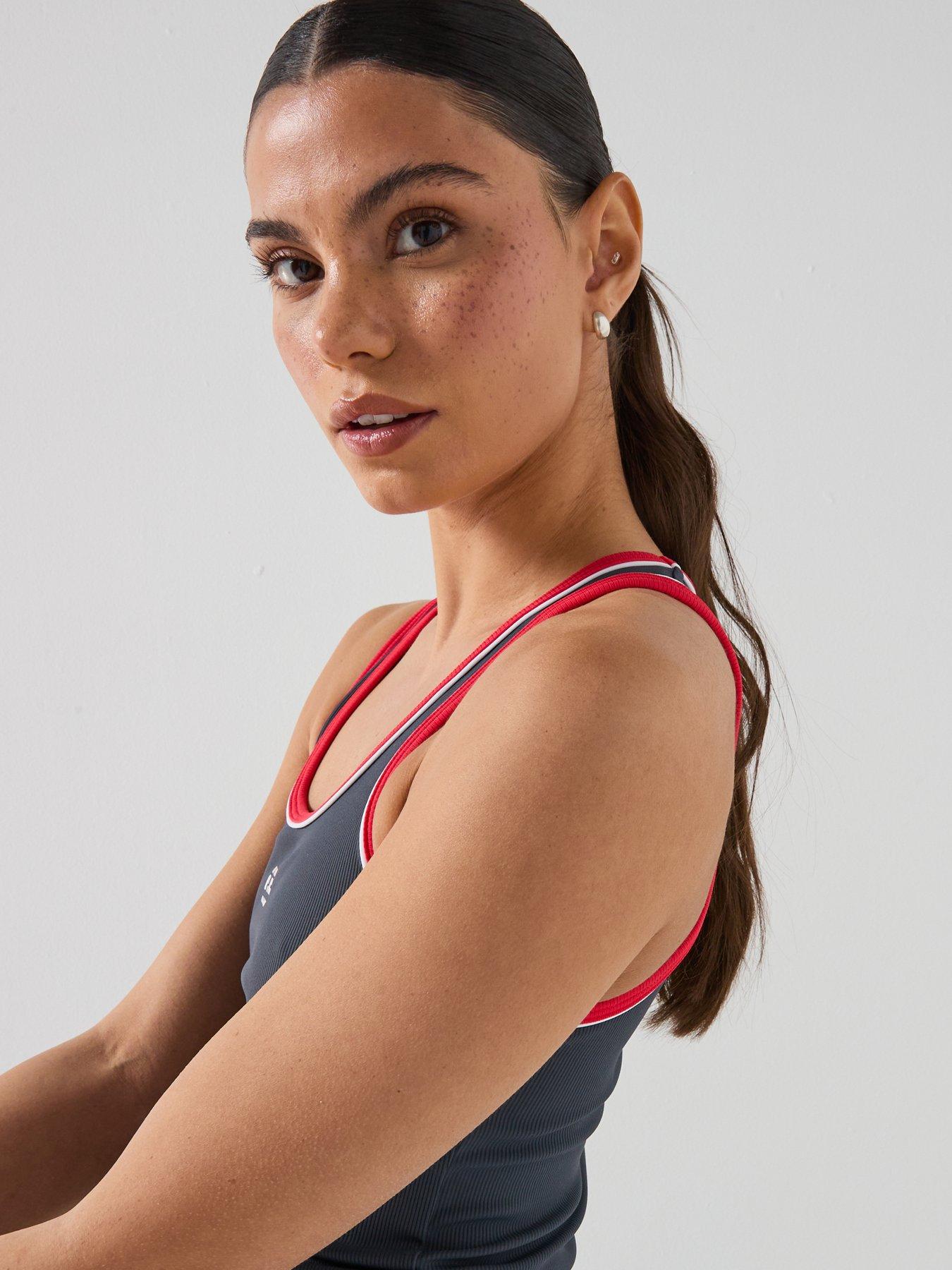 Image 5 of 6 of P.E Nation Womens Training Nexus Rib Tank Top - Navy