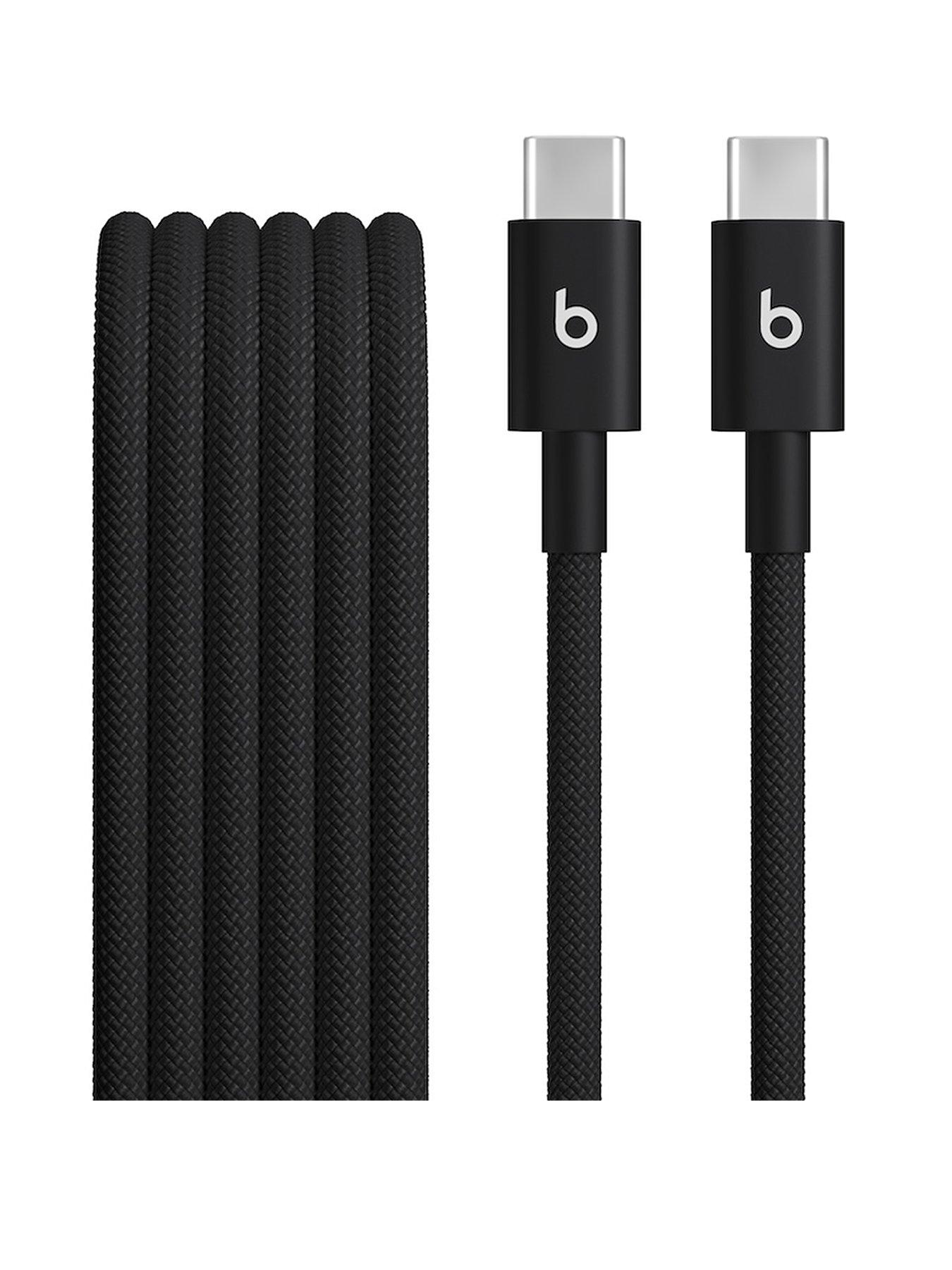 undefined USB-C to USB-C Woven Cables (1.5 m) - Bolt Black (2-Pack)