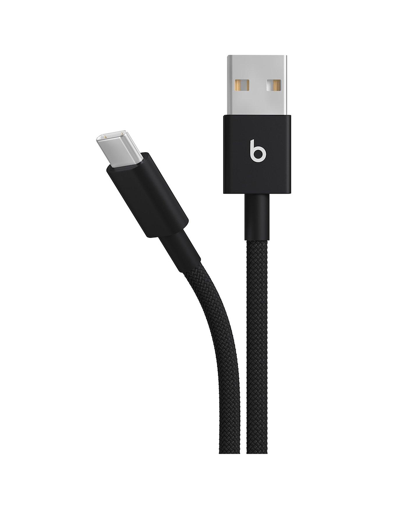 Image 2 of 2 of Beats USB-A to USB-C Woven Cable (1.5 m) - Bolt Black