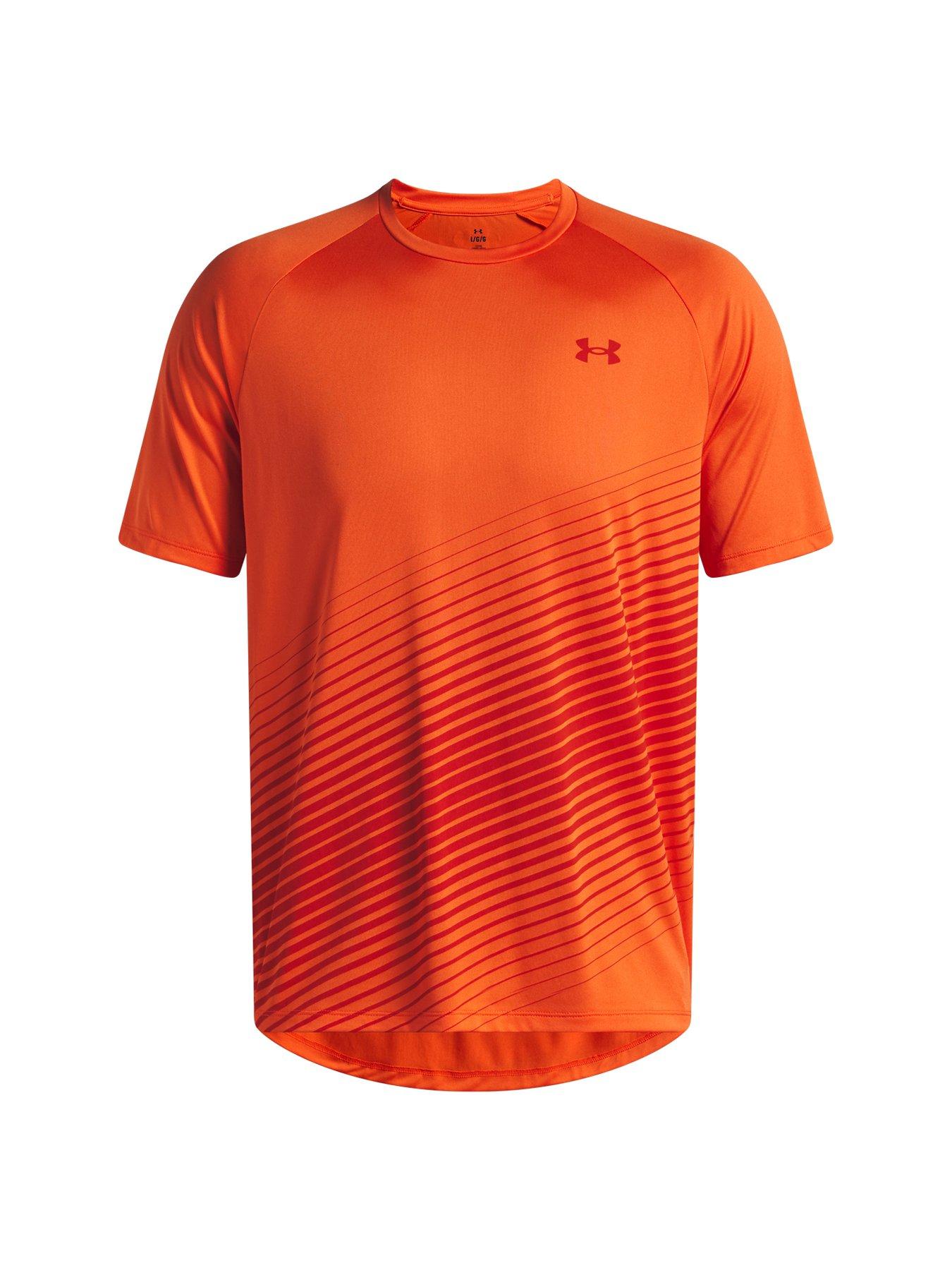 undefined Mens Training Tech Fade T-Shirt - Orange
