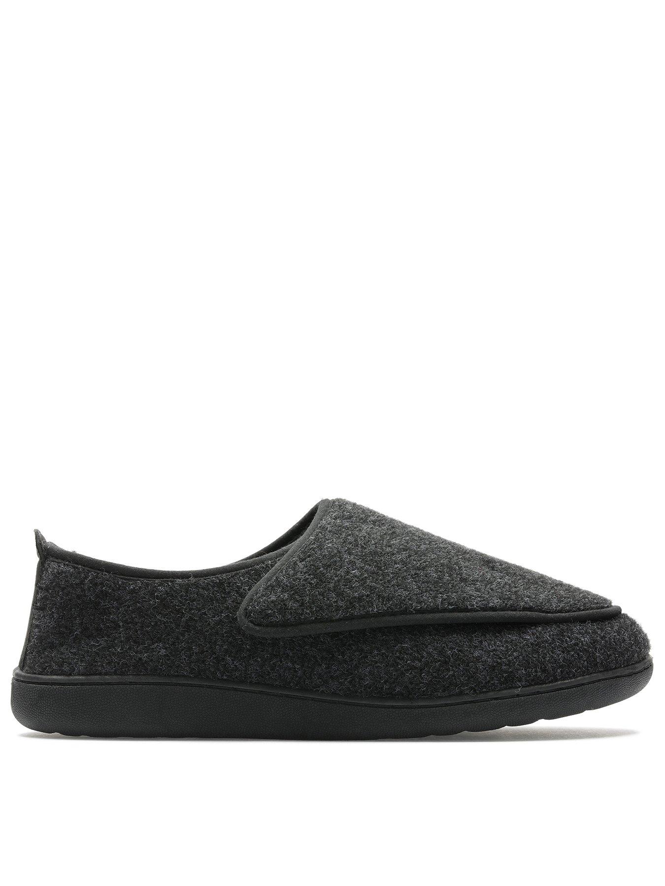 Clarks King Riptape Slippers-grey