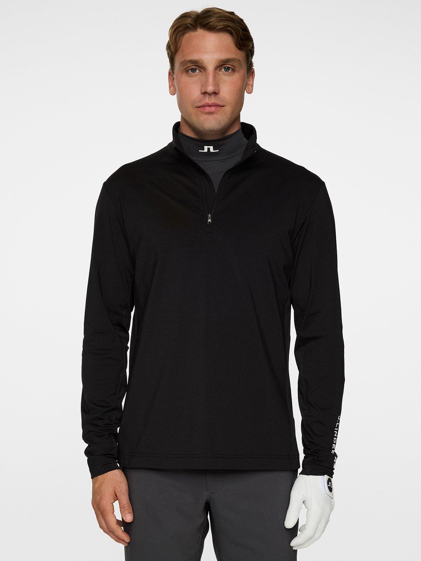 J LINDEBERG Mens Golf Tour Tech Mid Layer - Black