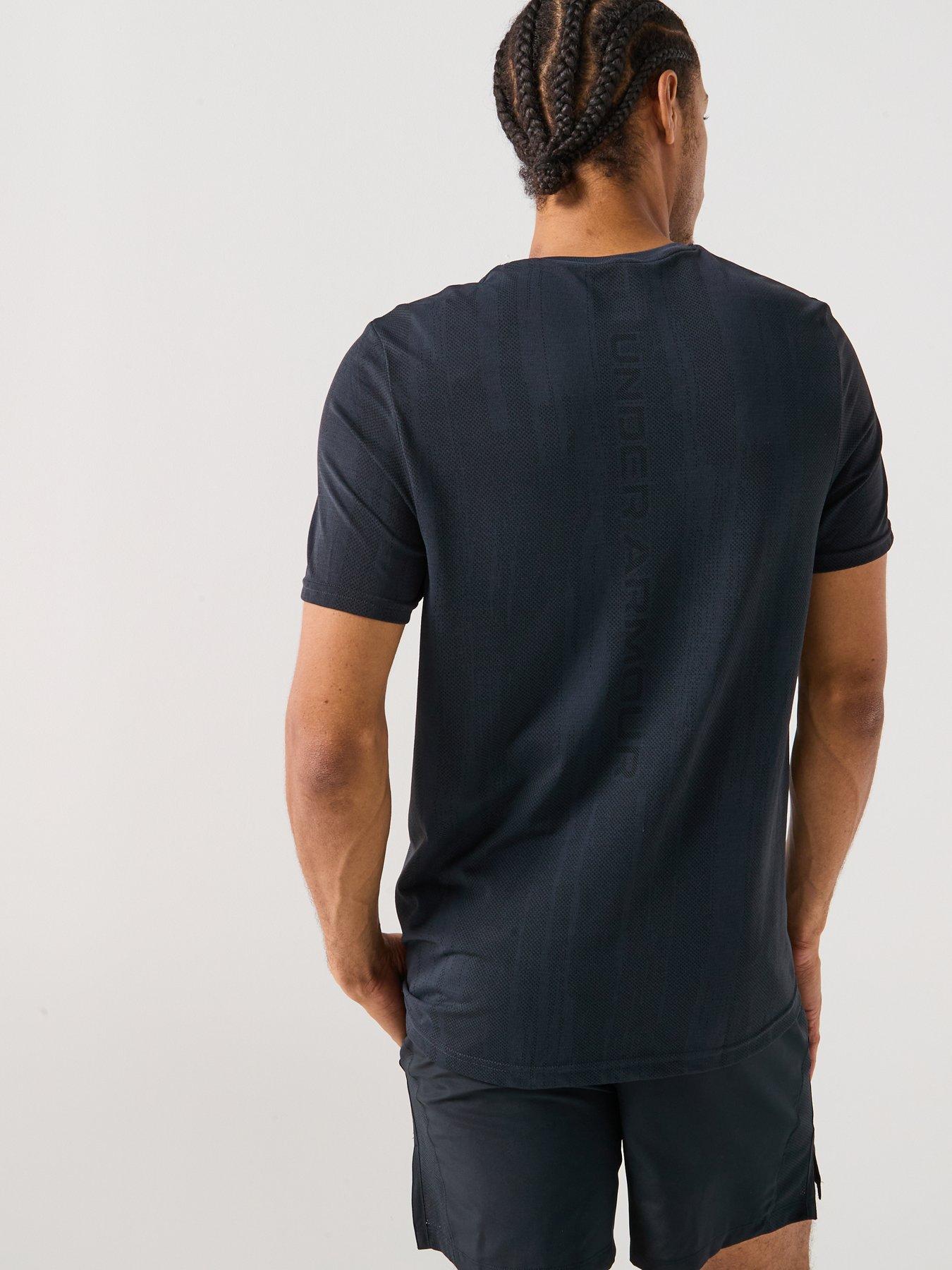 Image 2 of 5 of UNDER ARMOUR Mens Training Vanish Seamless Novelty T-Shirt - Black
