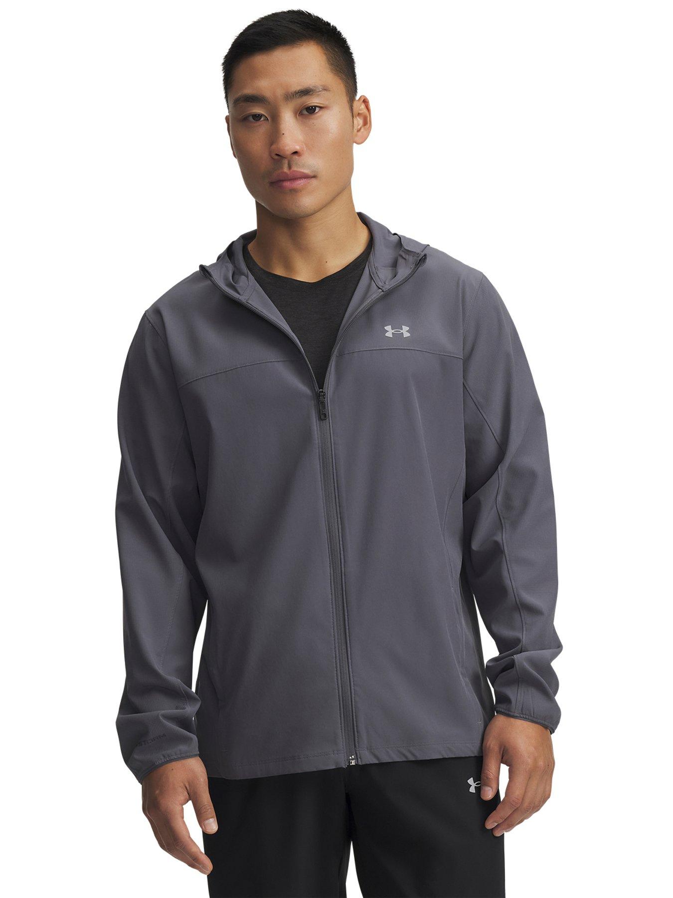 undefined Mens Running Velociti Pro Storm Jacket - Grey