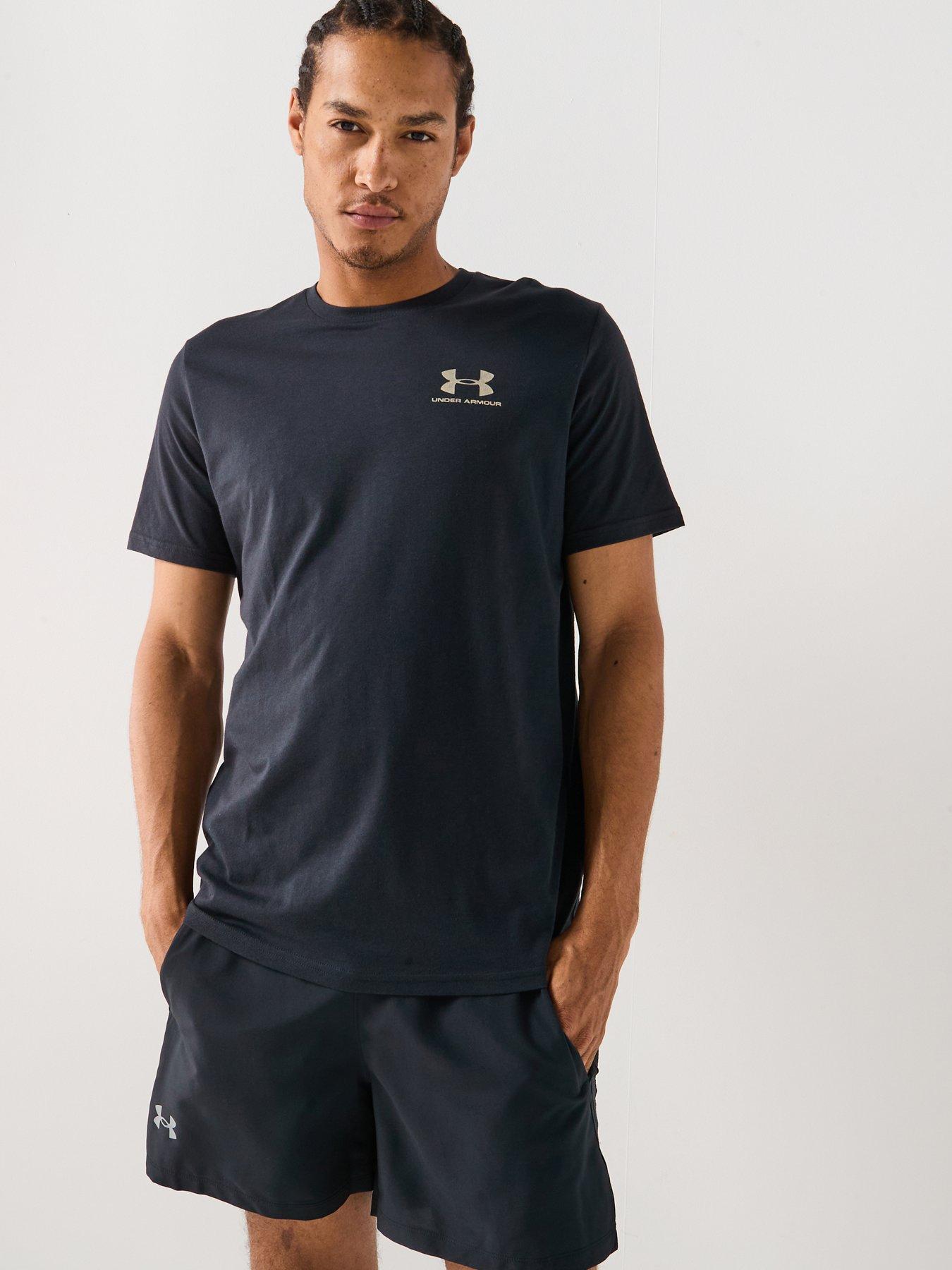 UNDER ARMOUR Mens Training Sportstyle Left Chest Logo T-Shirt - Black