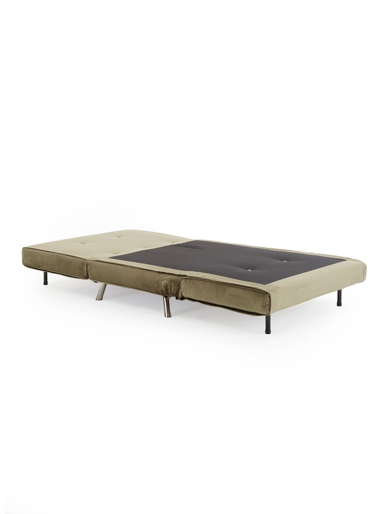 Image 5 of 7 of The Very Collection Rafael Velvet Sofa&nbsp;Bed - Moss Green