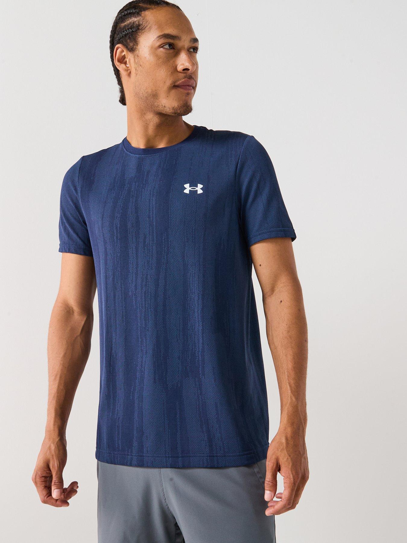undefined Mens Training Vanish Seamless Novelty T-Shirt - Navy