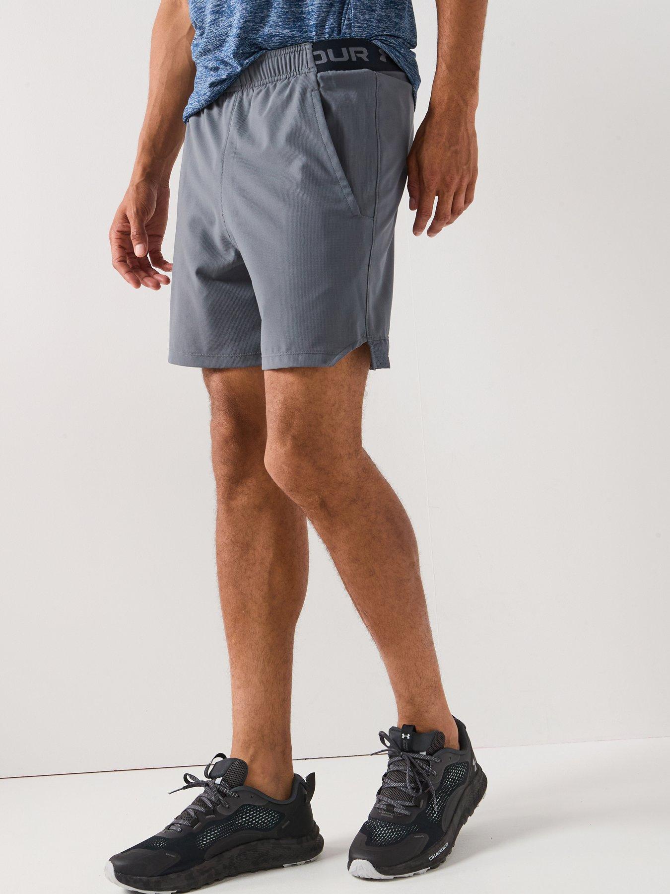 undefined Mens Training Vanish Woven 6In Shorts - Grey