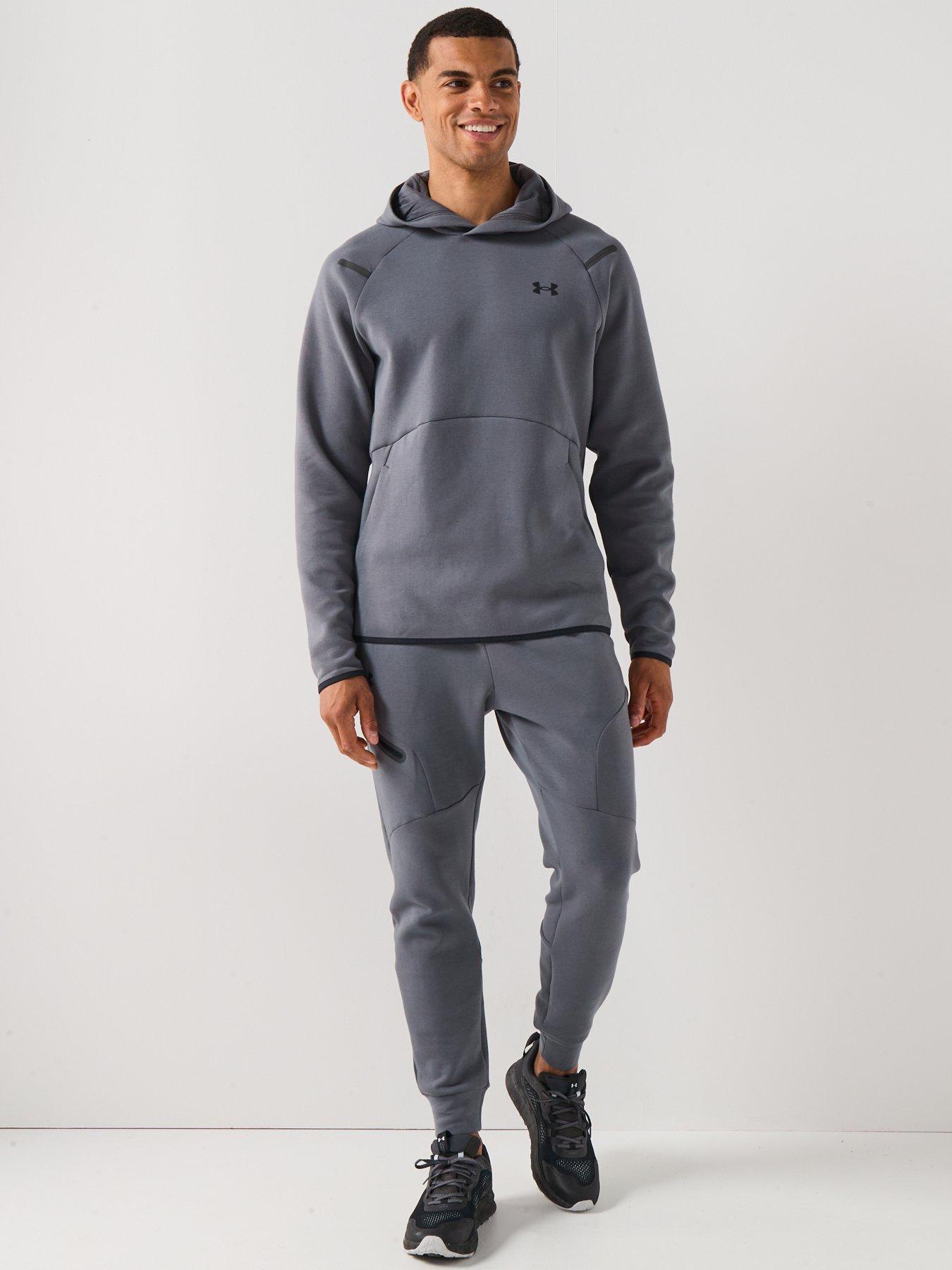 Image 3 of 5 of UNDER ARMOUR Mens Training Unstoppable Fleece Joggers - Grey