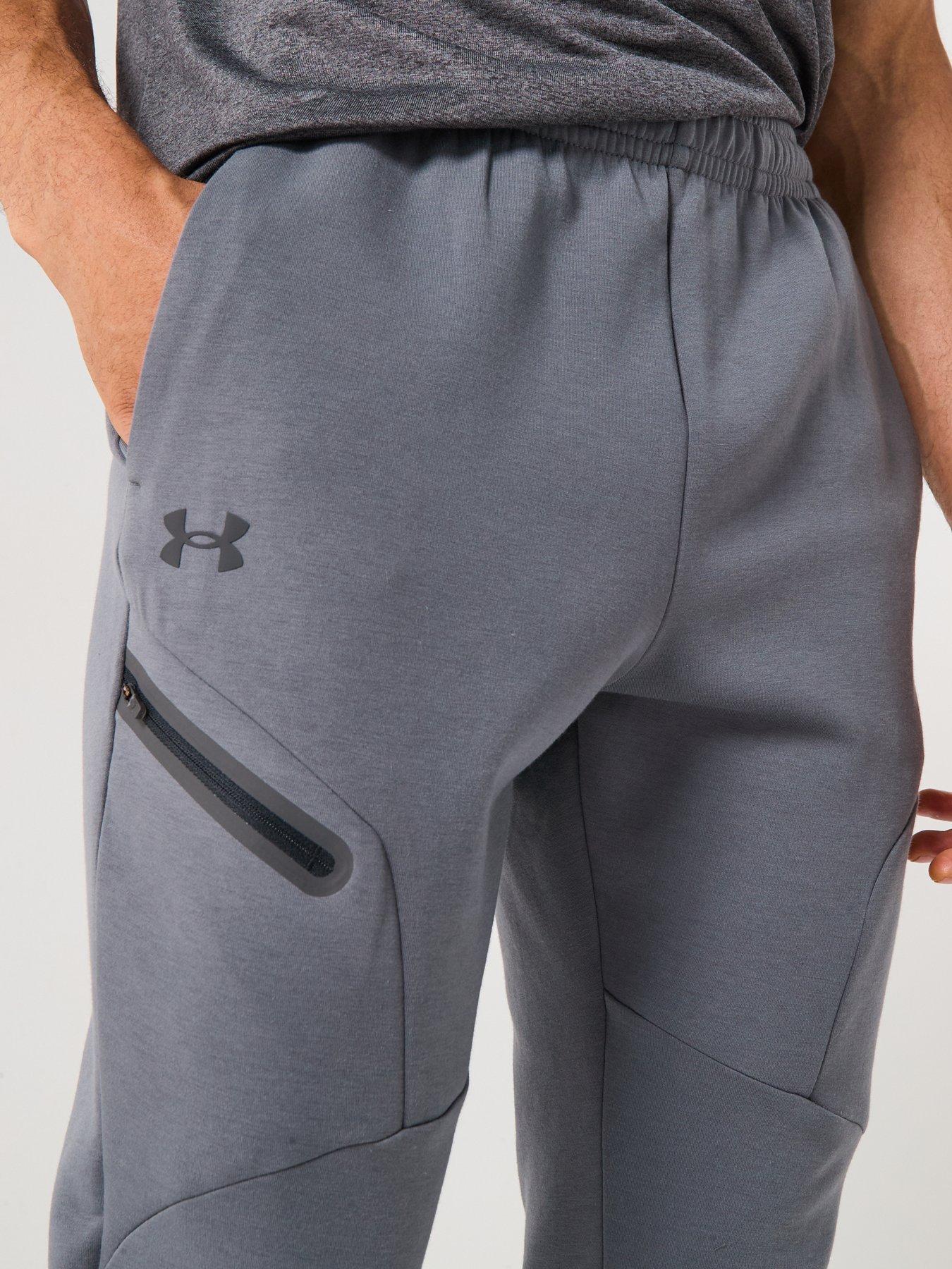 Image 4 of 5 of UNDER ARMOUR Mens Training Unstoppable Fleece Joggers - Grey