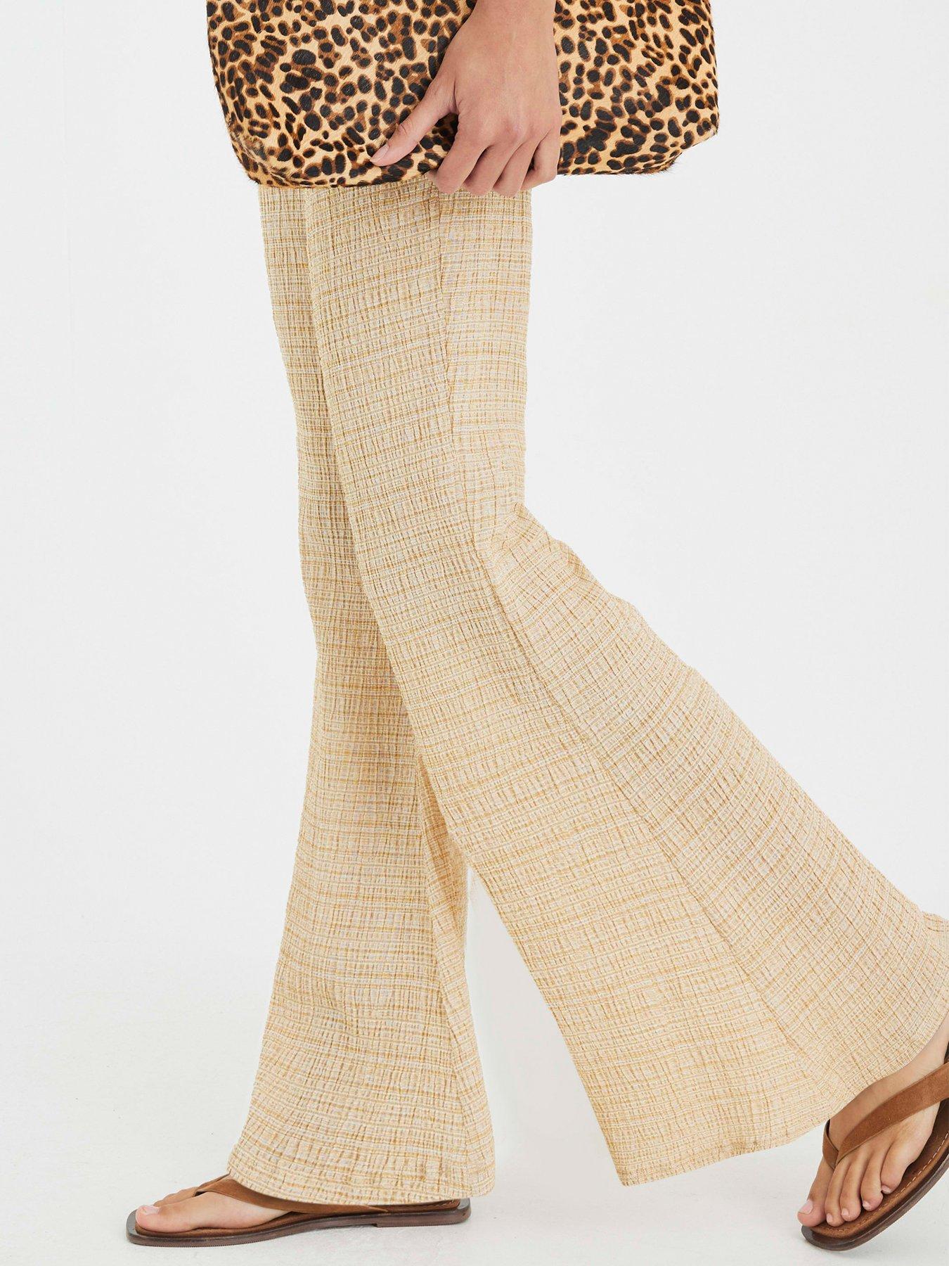 Image 3 of 4 of River Island Textured Wide Leg Trosuer Set