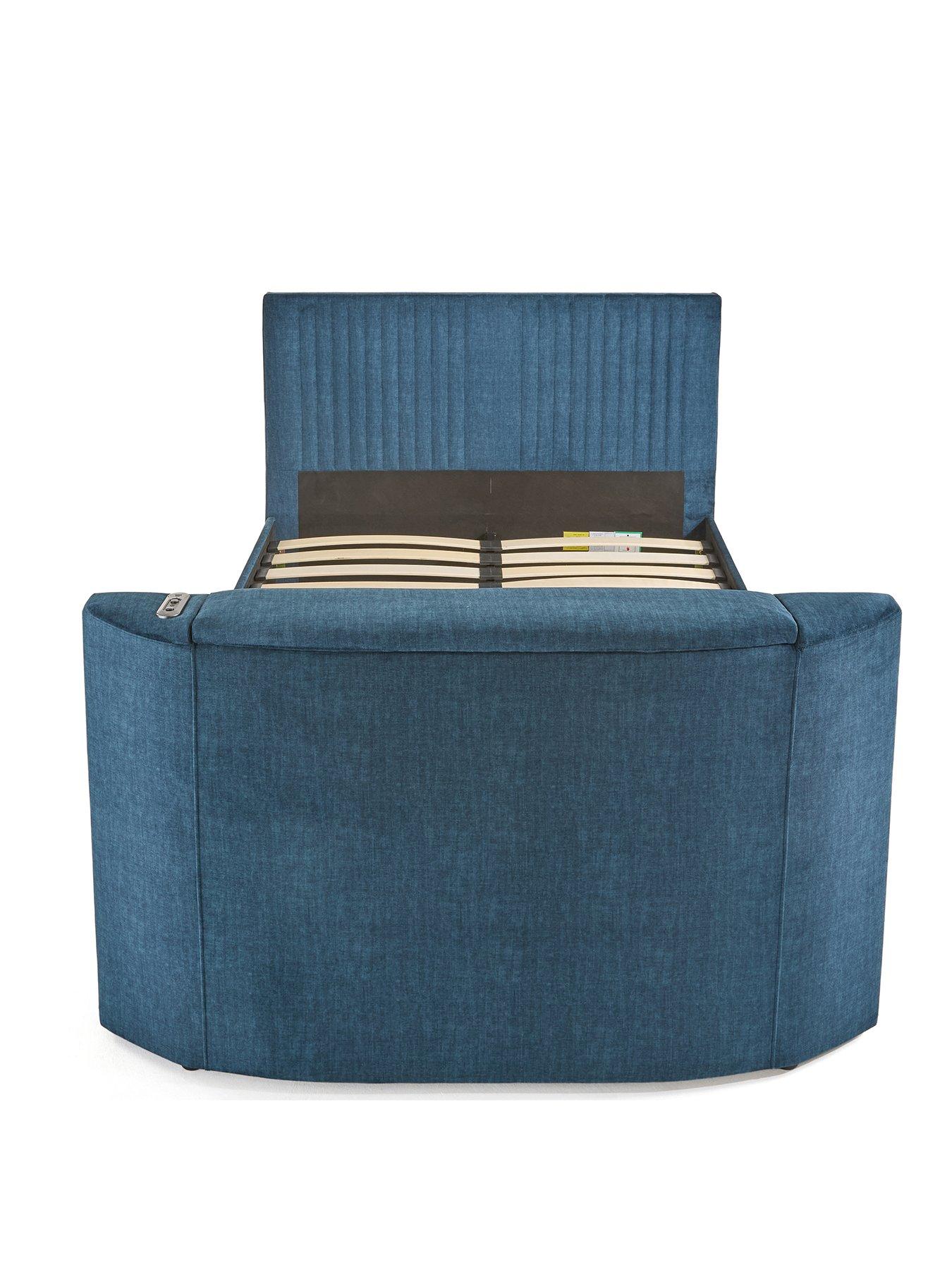 Image 2 of 7 of The Very Collection Prent TV Bed with Voice Control and Mattress Options (Buy &amp; SAVE!) - Blue