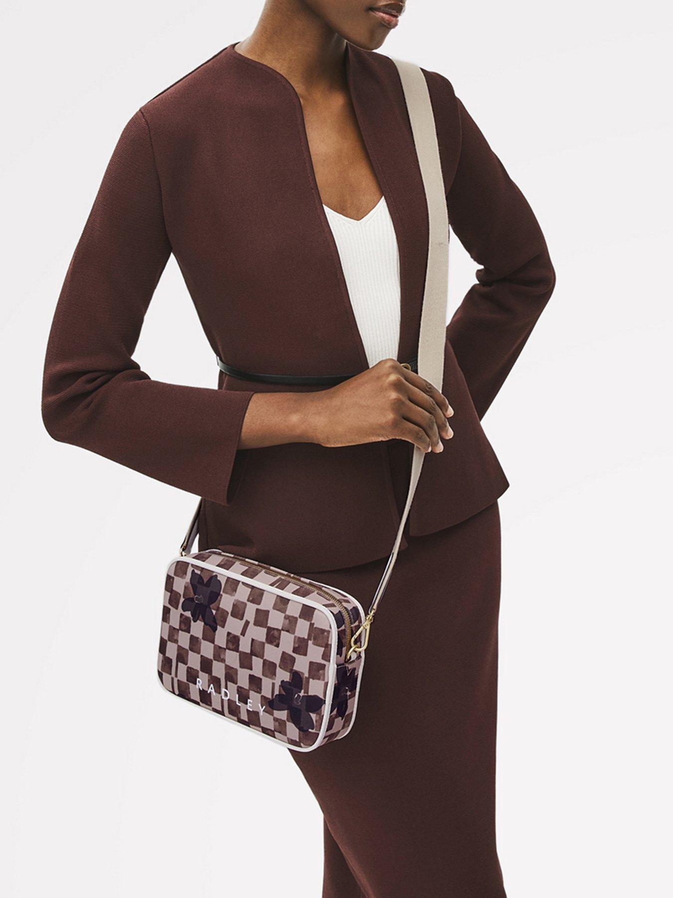 Radley Southwell Gardens Check Small Ziptop Crossbody - Stone | Very