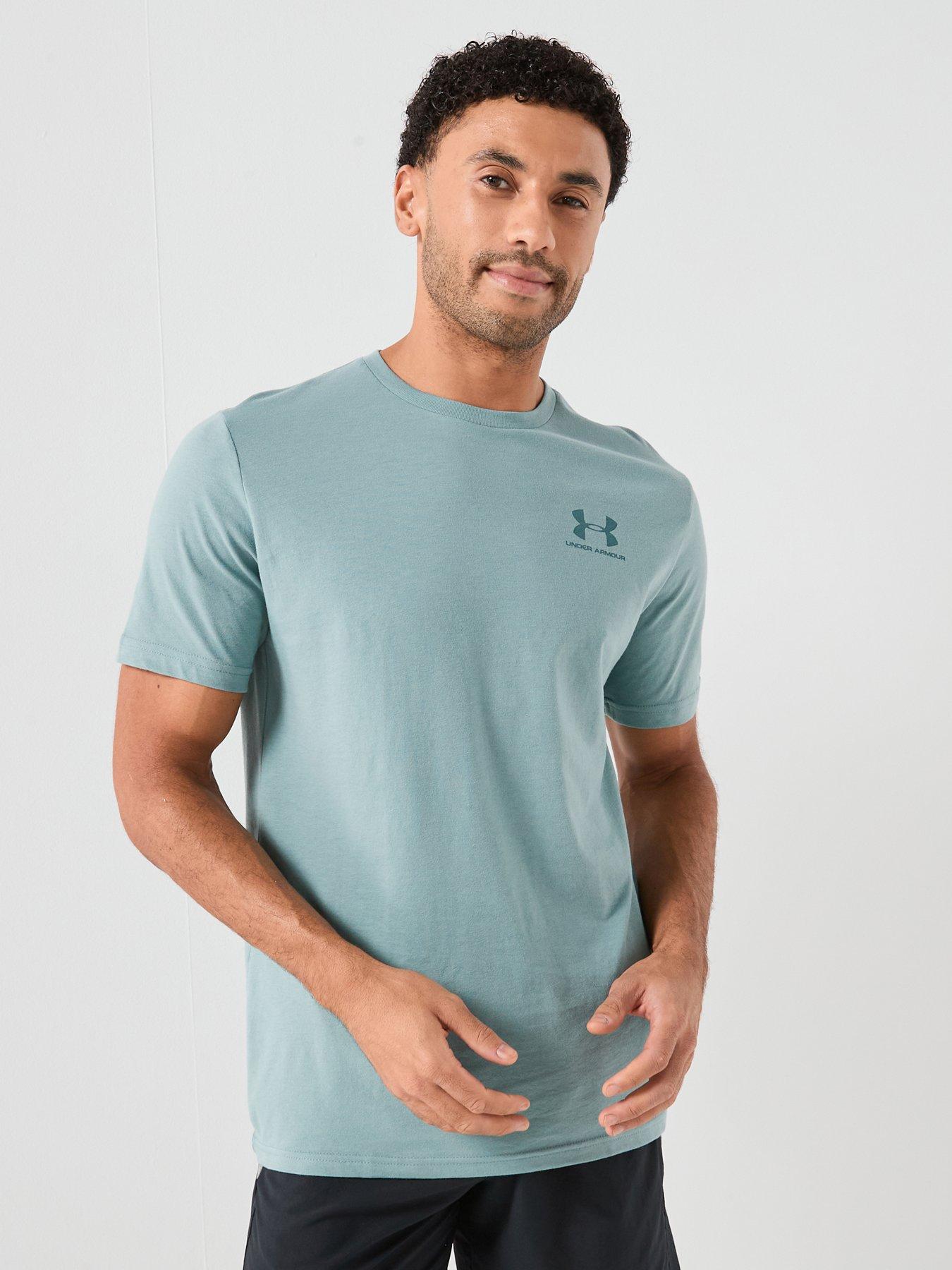 UNDER ARMOUR Mens Training Sportstyle Left Chest Logo T-Shirt - Green
