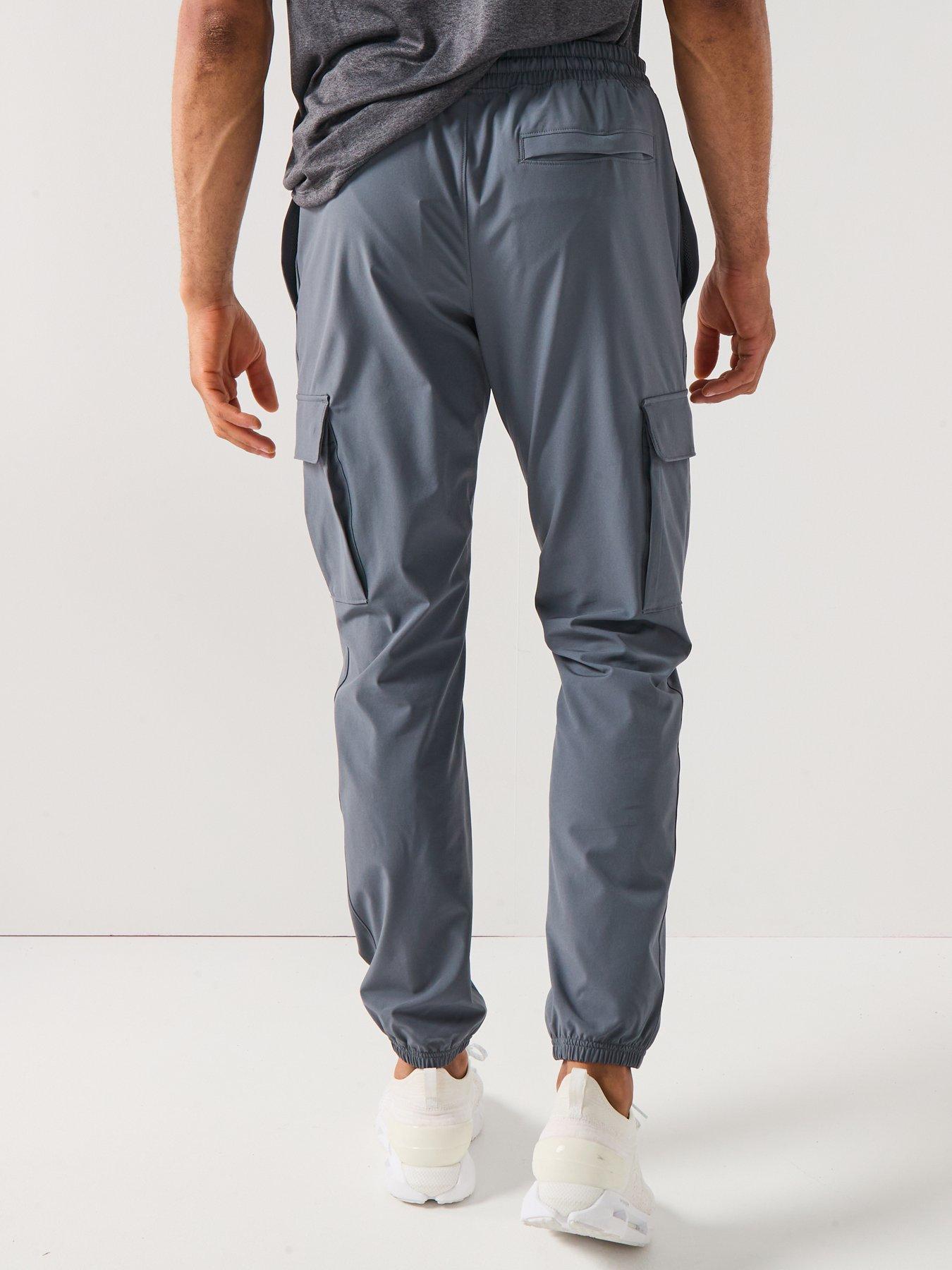 UNDER ARMOUR Mens Training Vibe Woven Cargo Pants Grey Very