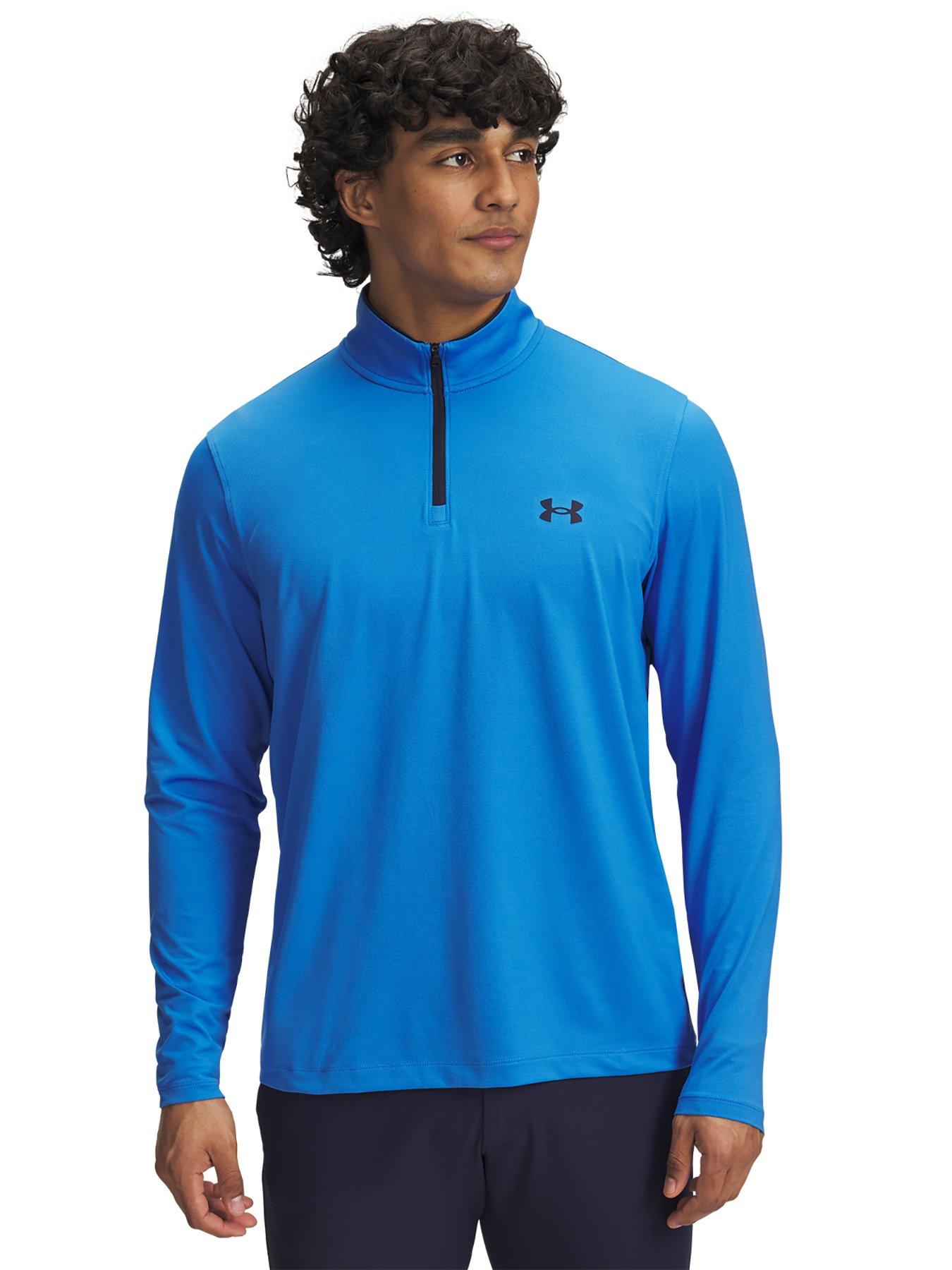 undefined Mens Golf Matchplay 1/4 Zip - Blue