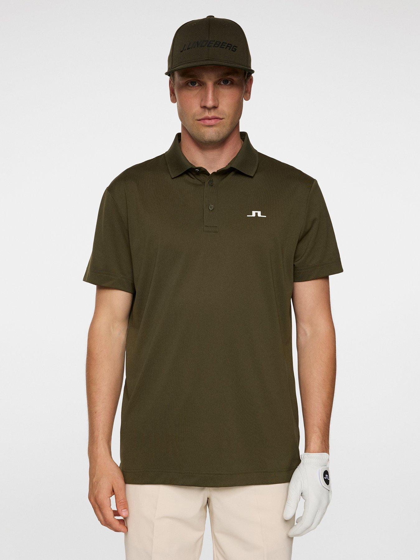 J LINDEBERG Mens Golf Bridge Polo - Green