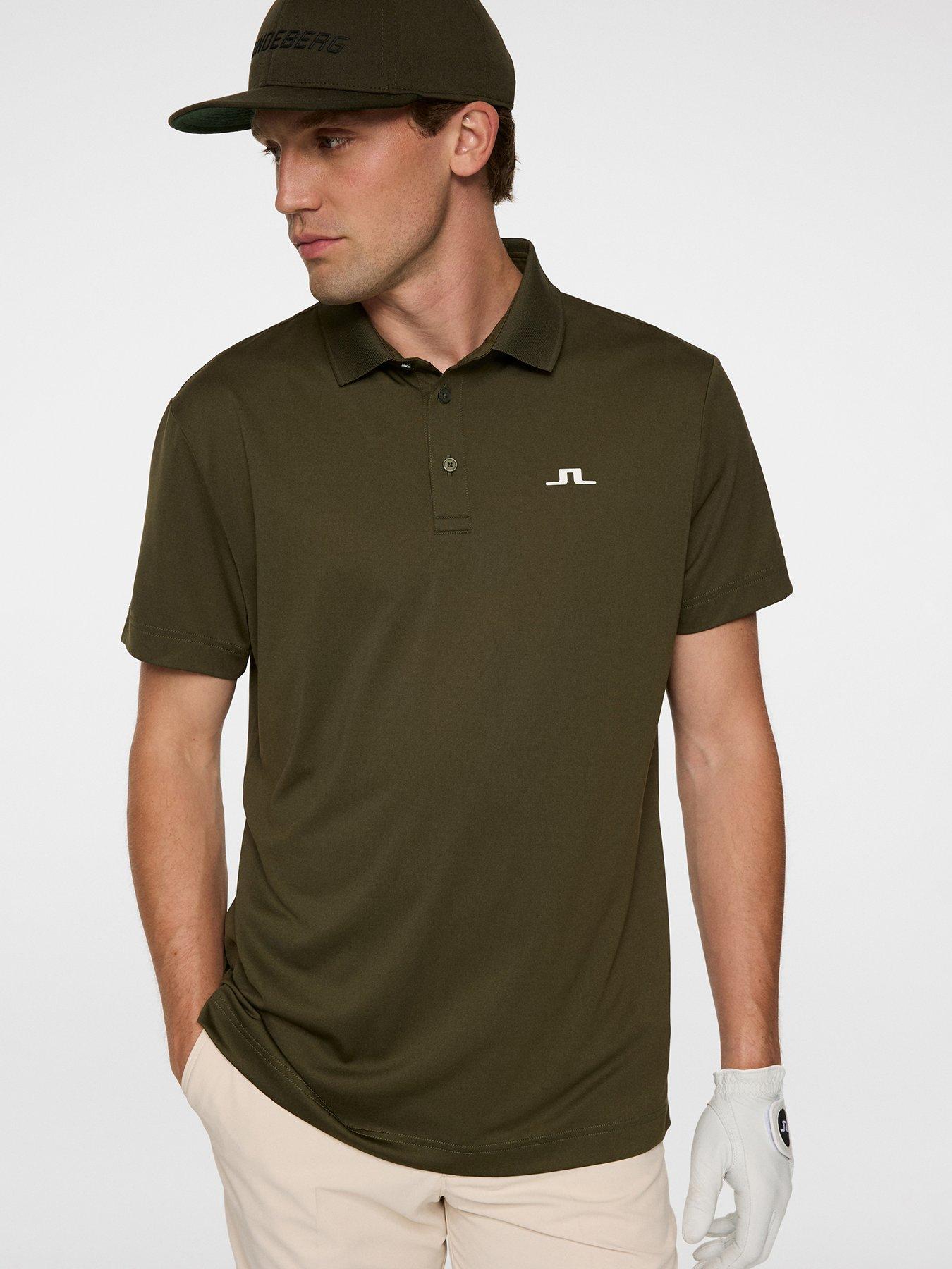 Image 4 of 5 of J LINDEBERG Mens Golf Bridge Polo - Green