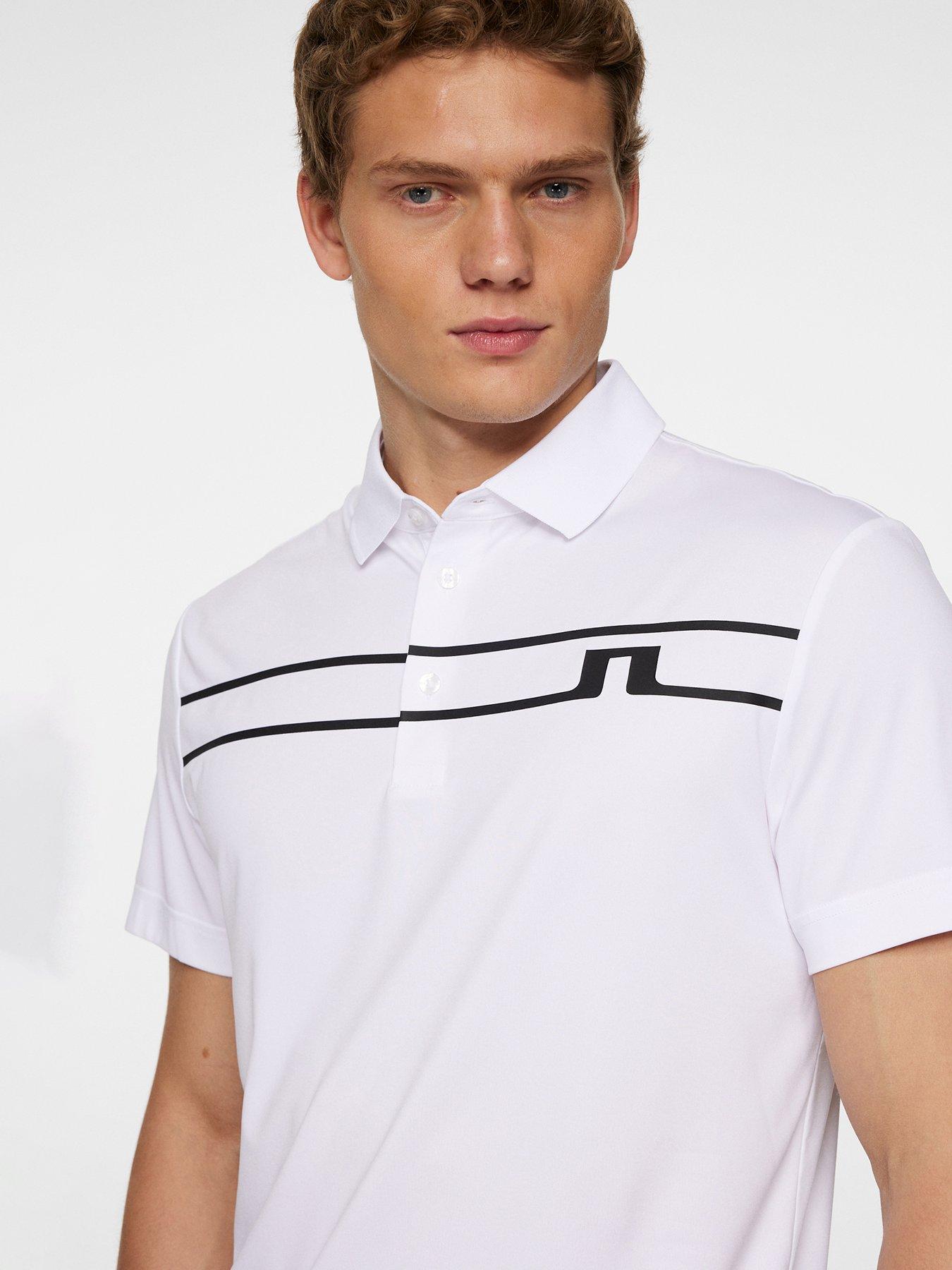 Image 5 of 5 of J LINDEBERG Mens Golf Klas Polo - White