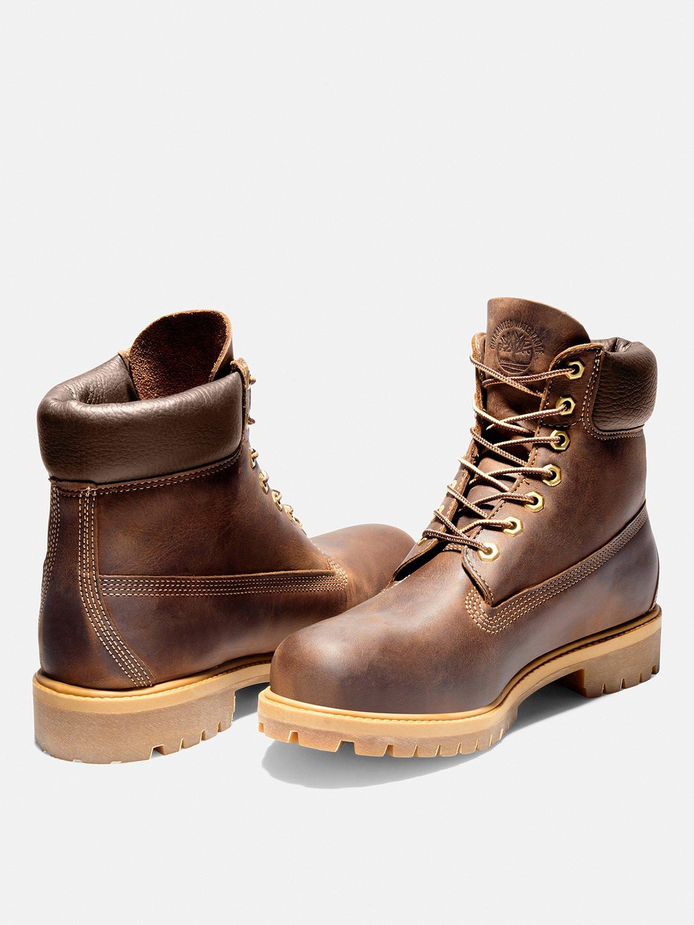 Image 3 of 7 of Timberland Premium 6Inch Waterproof Lace Up Boots - Brown