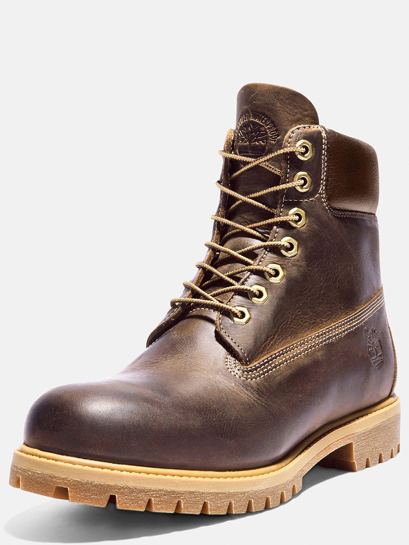 Image 4 of 7 of Timberland Premium 6Inch Waterproof Lace Up Boots - Brown